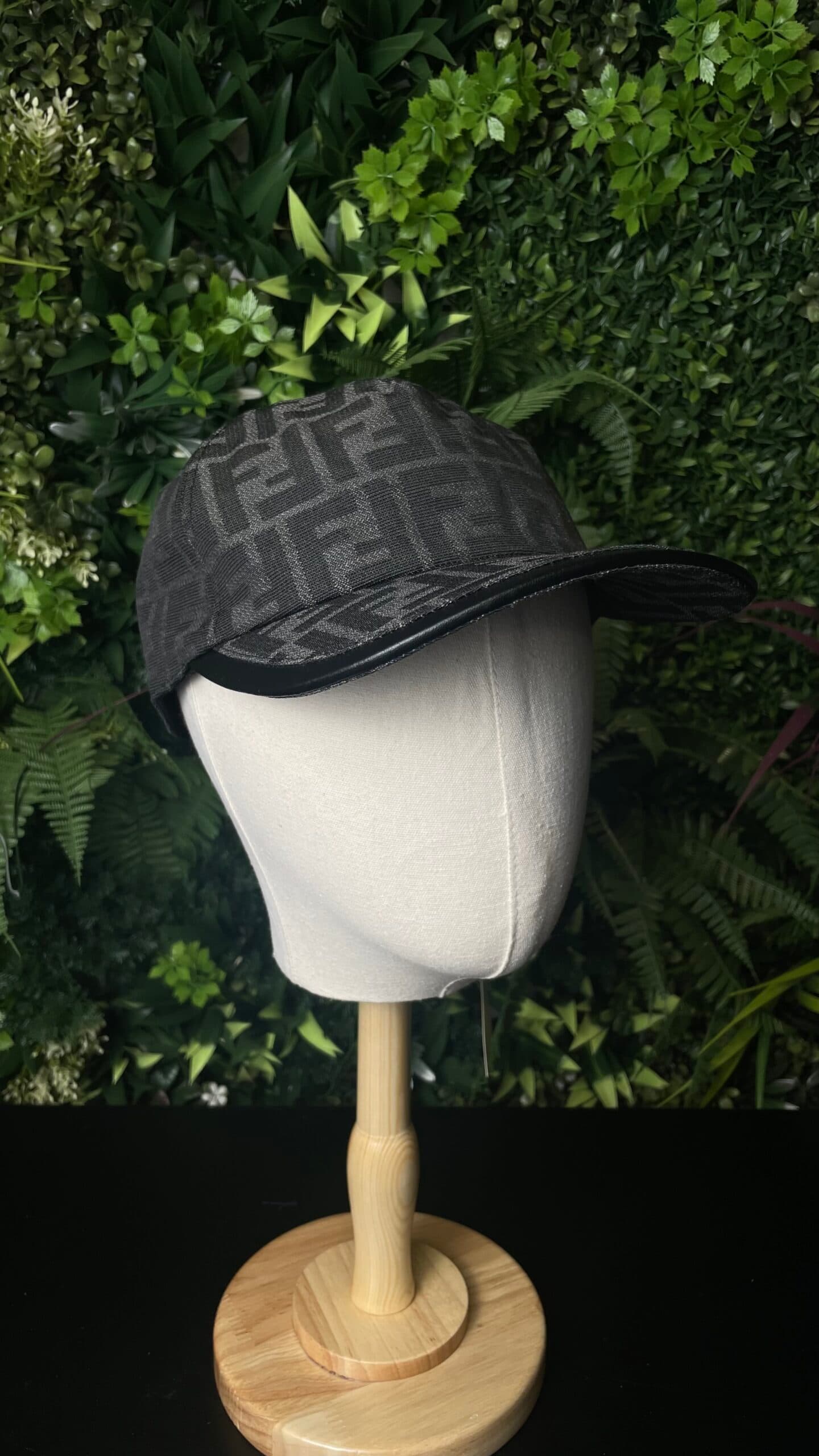 Fendi FF Print Baseball Cap Black