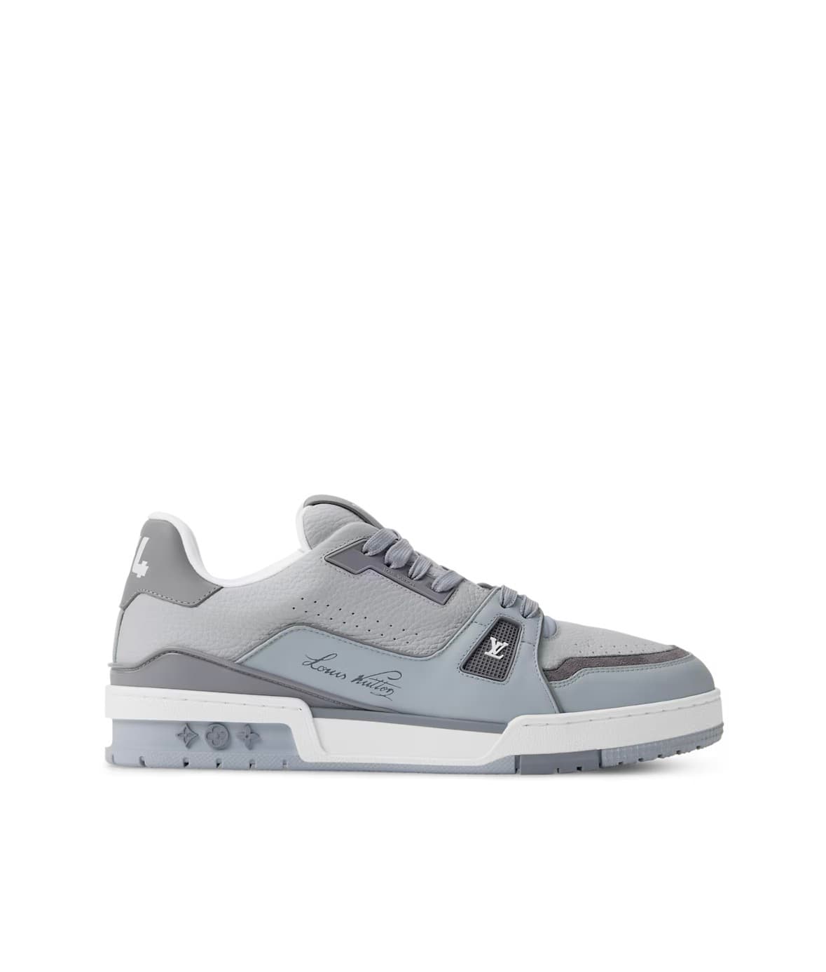 Louis Vuitton Signature Trainer Sneaker Triple Grey