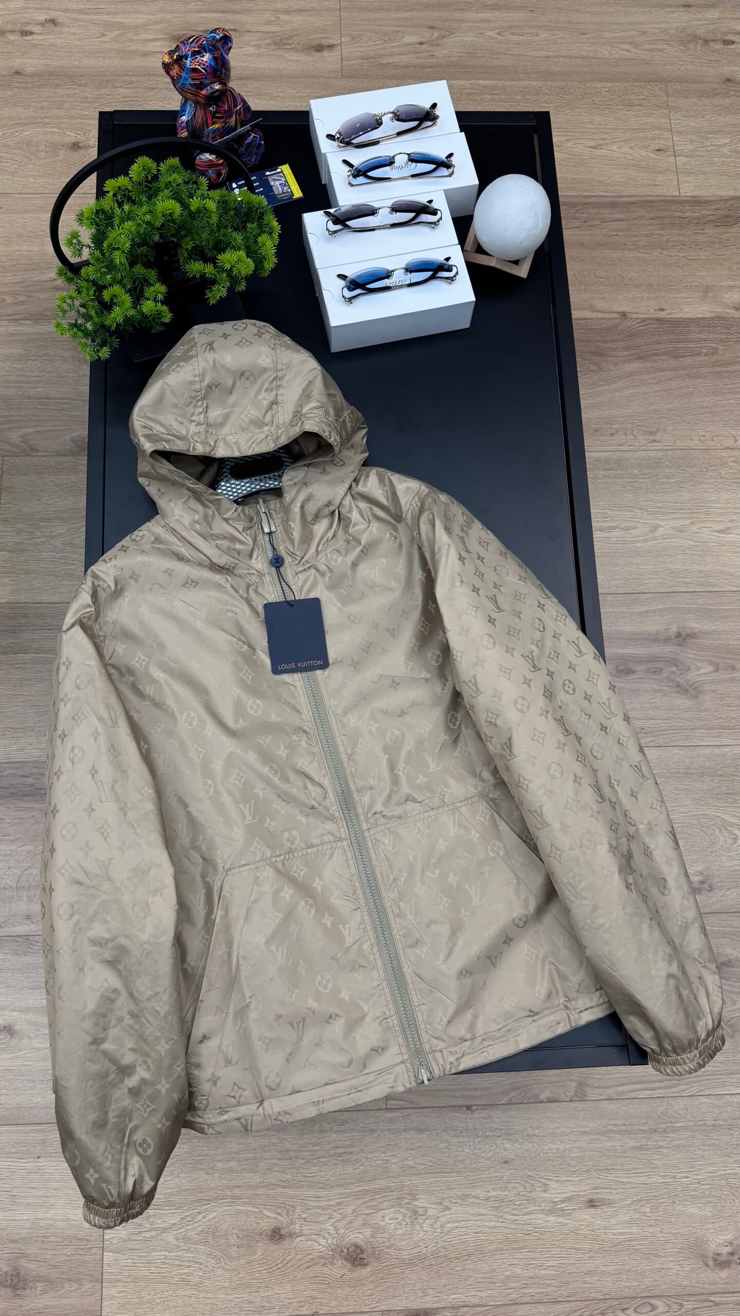 Louis Vuitton Reversible Monogram Jacket S26 Brown