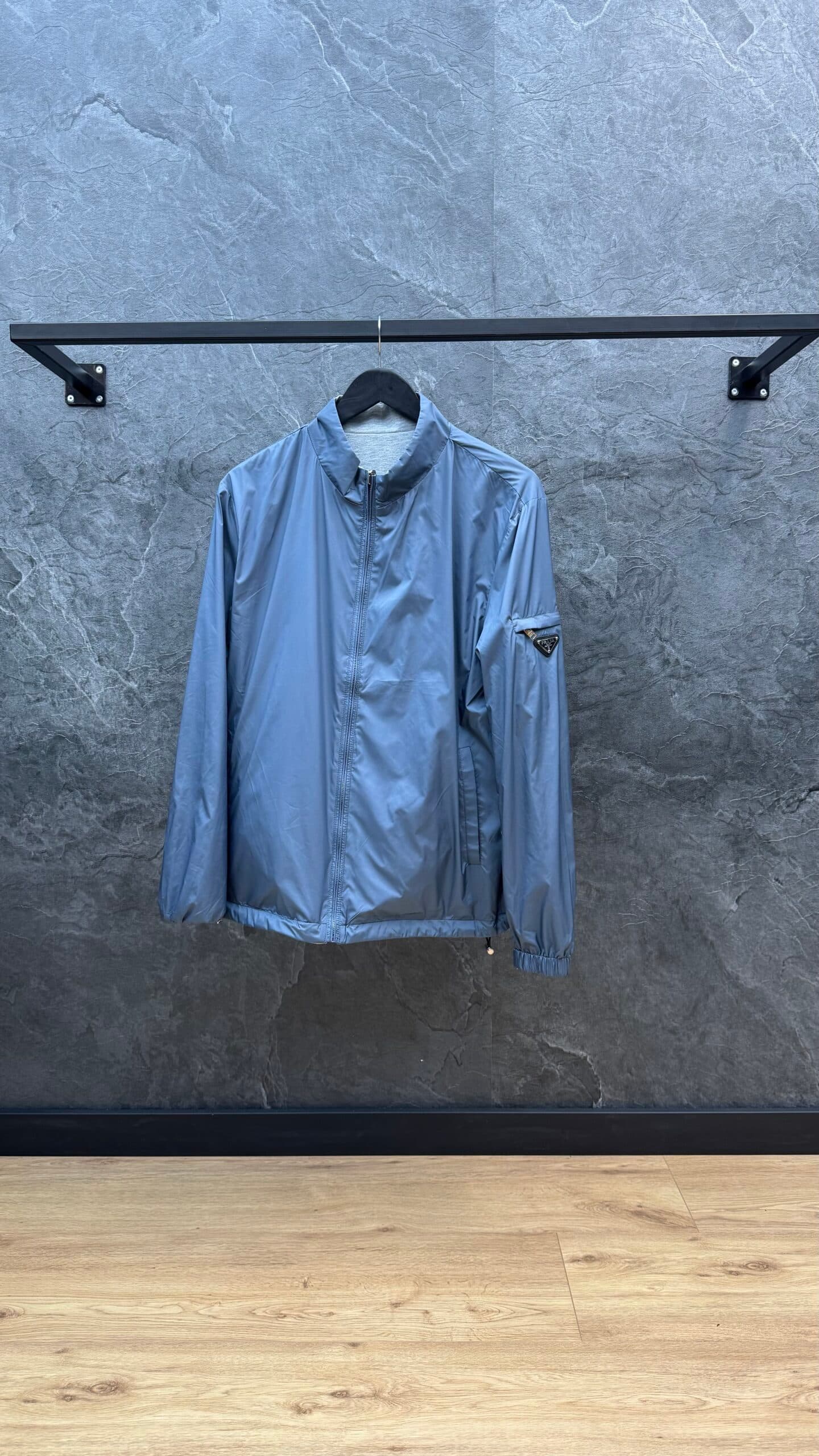 Prada Re-Nylon Reversible Casuel Jacket Ciel Blue