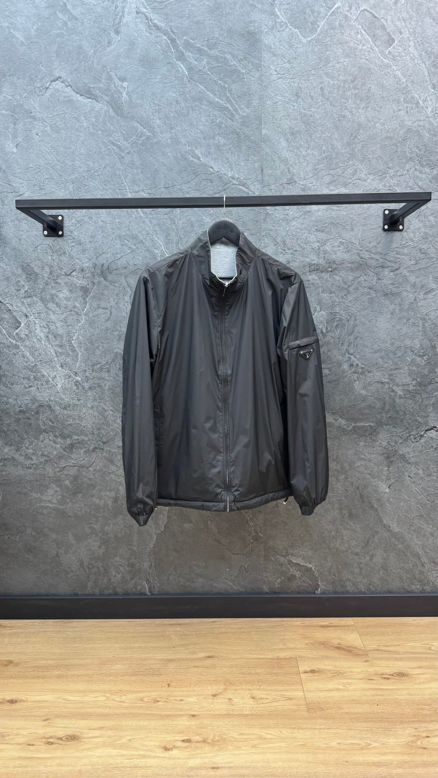 Prada Re-Nylon Reversible Casuel Jacket Black