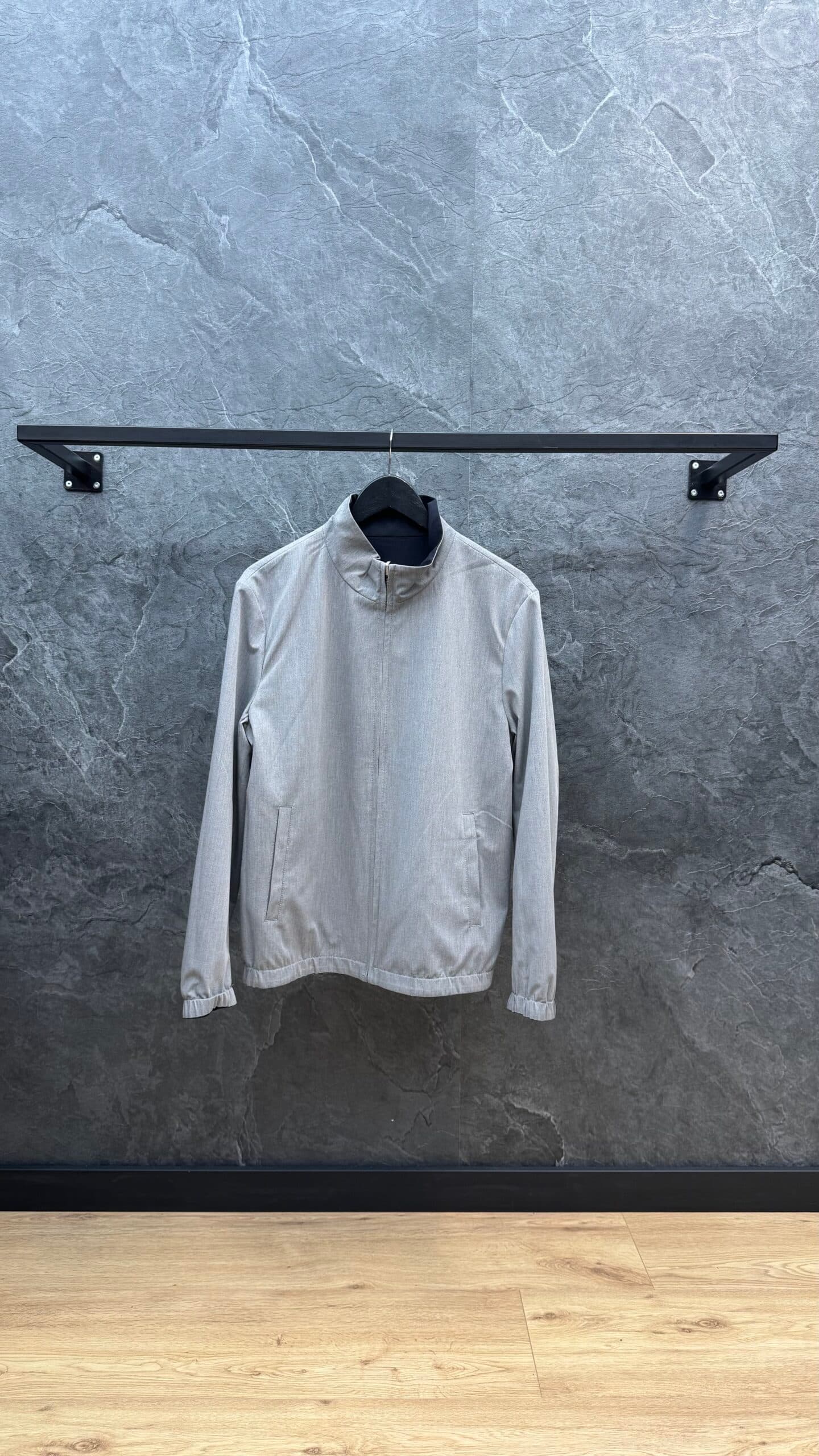 Loro Piana Reversible Bomber Jacket Grey