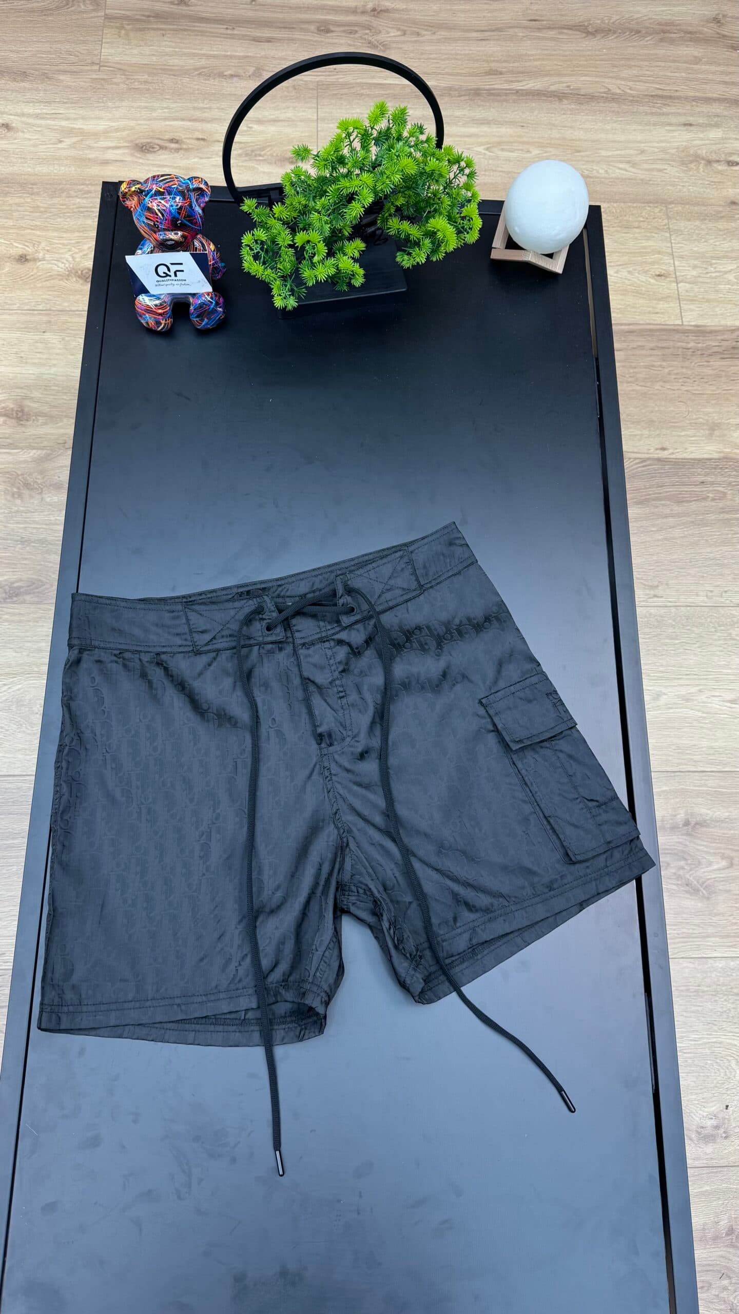 Dior Pocket Oblique Swim Short Black