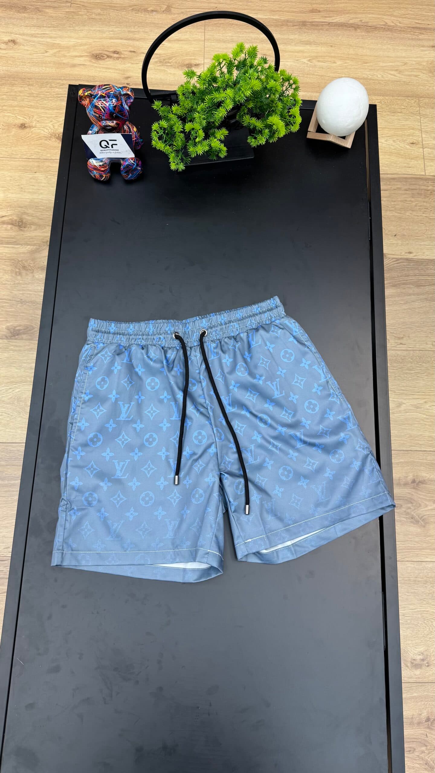 Louis Vuitton Trunk Monogram Swim Shorts Ciel Blue