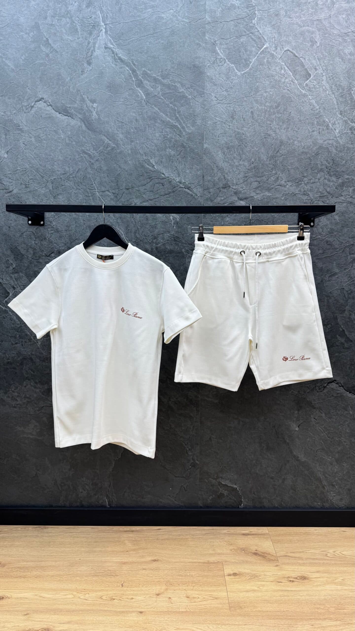 Loro Piana Logo Summer Set White
