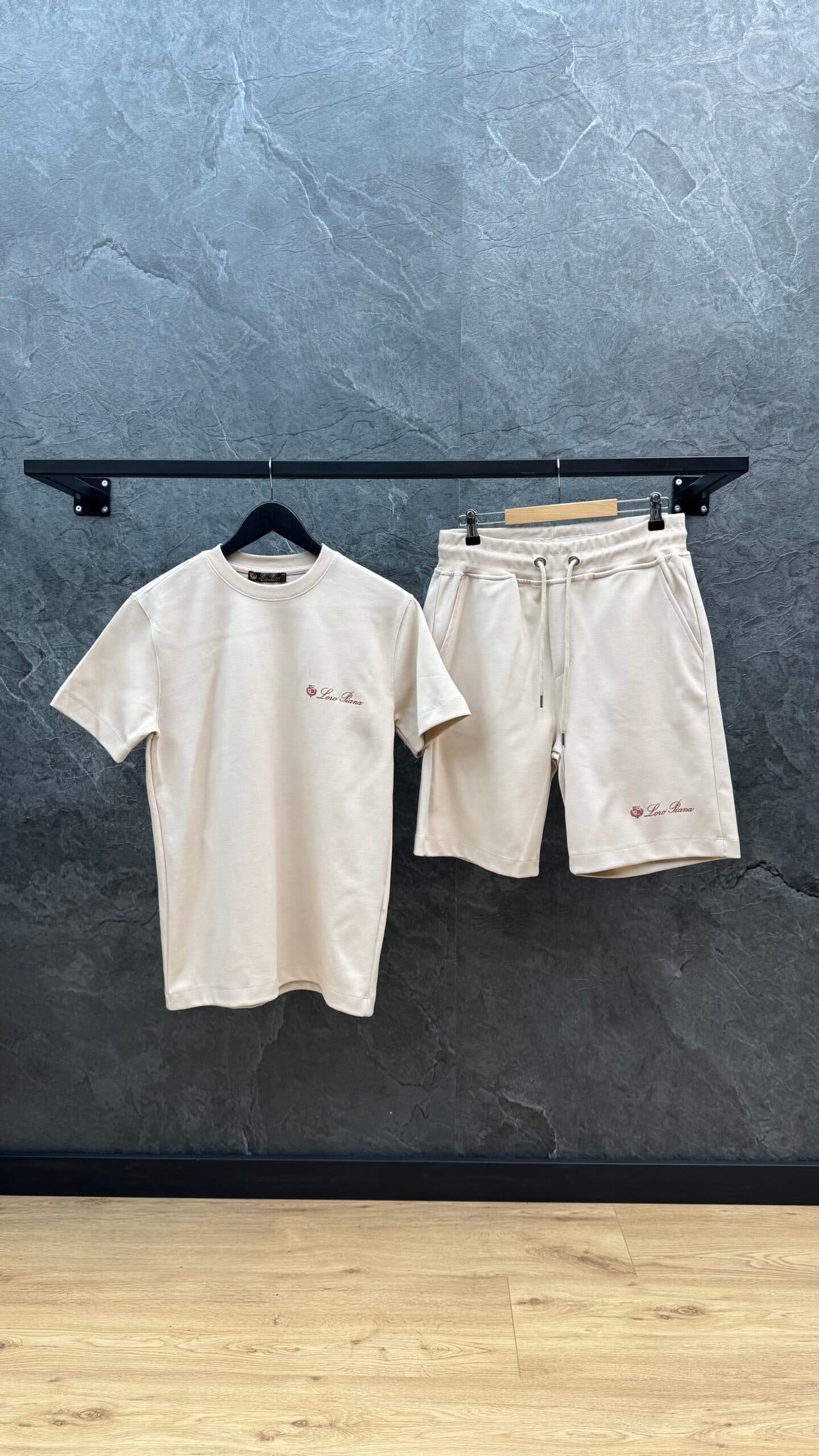 Loro Piana Logo Summer Set Beige