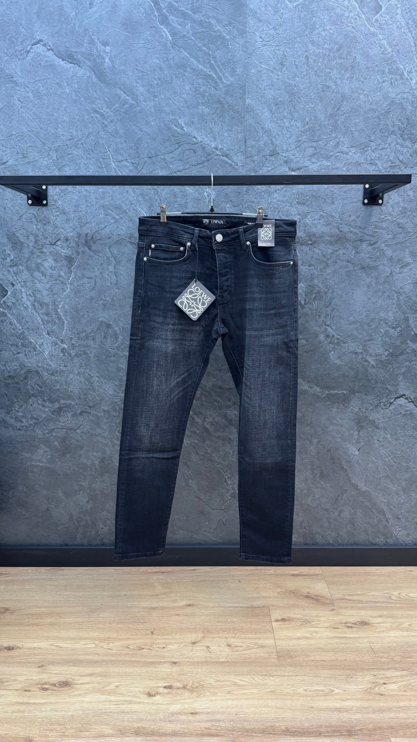 Loewe Logo Slim Fit Jeans Black