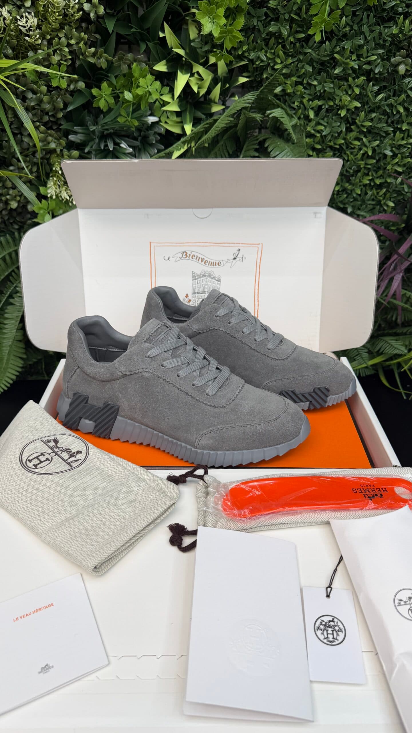 Hermes Bouncing Full Suède Grey