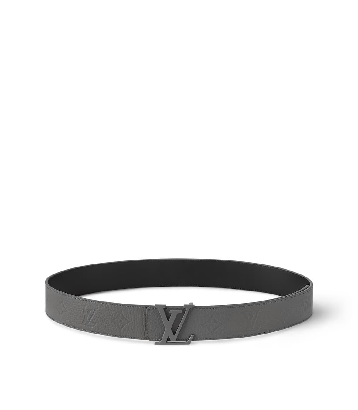 Louis Vuitton Taurillon 40mm Reversible Belt Grey