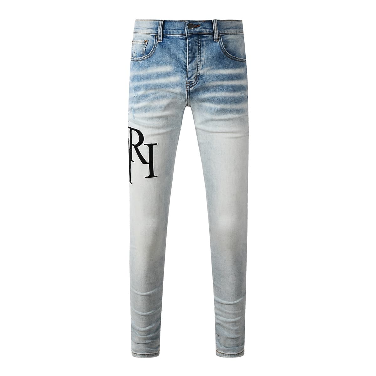 Amiri Jeans Letter Logo Blue