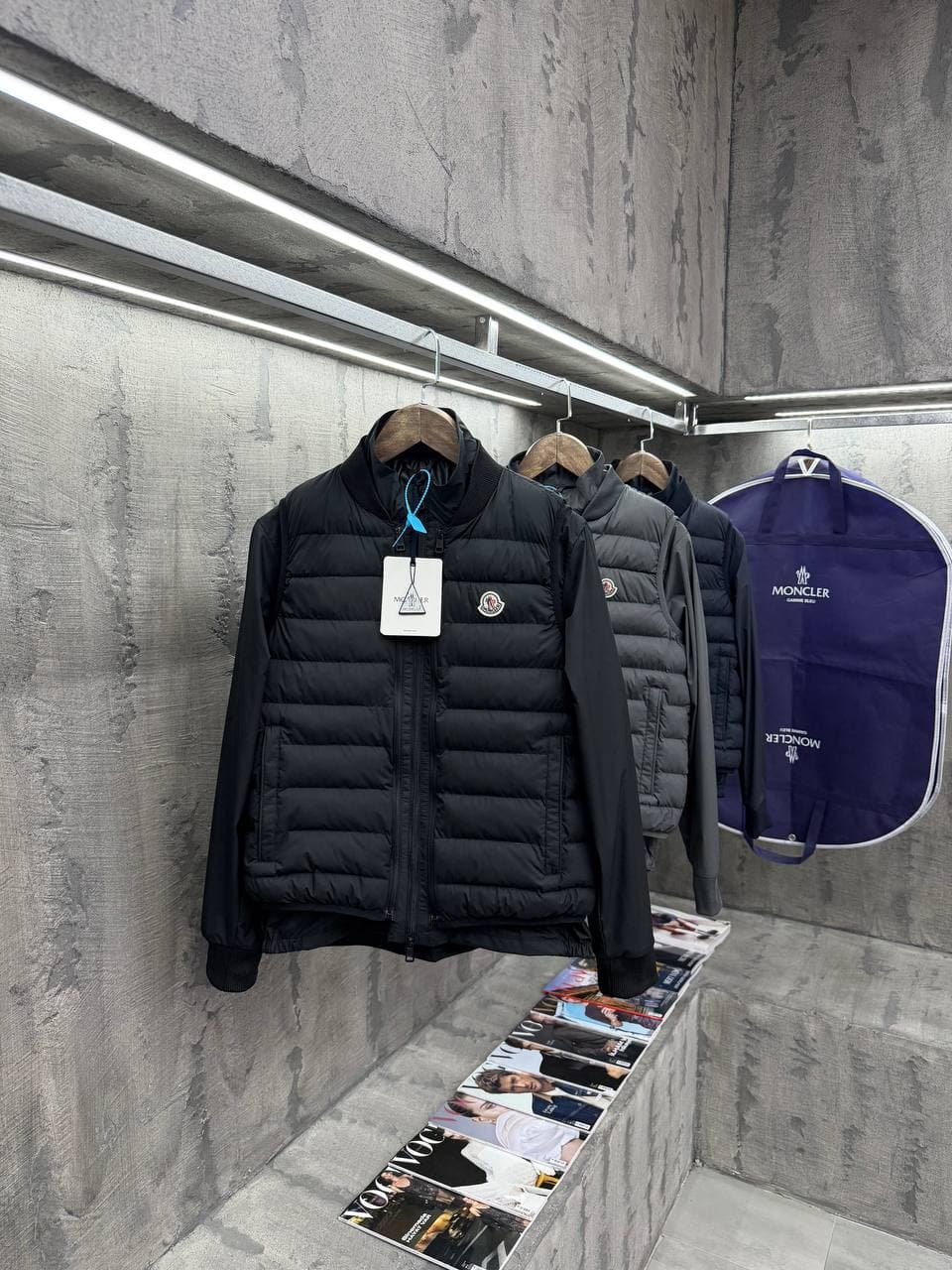 Moncler 2 in 1 Jacket/Bodywarmer Black