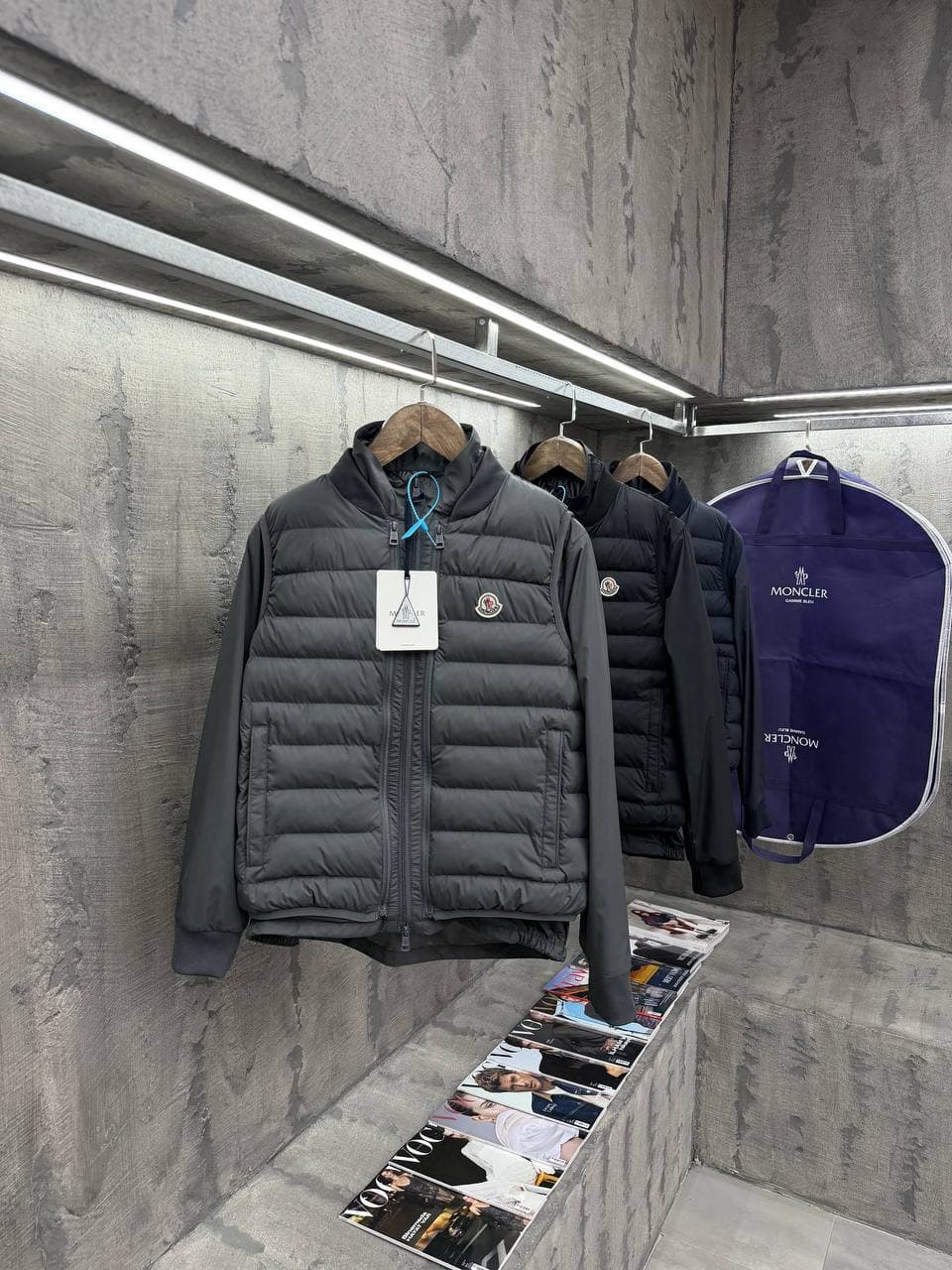 Moncler 2 in 1 Jacket/Bodywarmer Grey