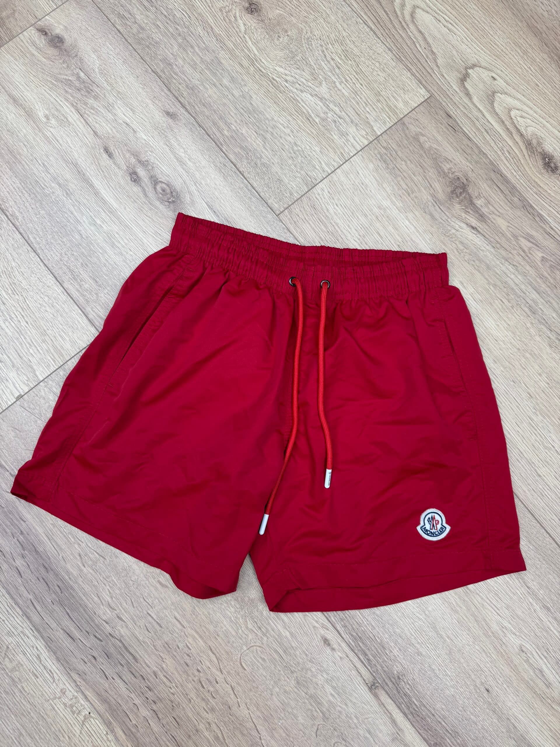 Moncler Basic Logo Swim Short Red