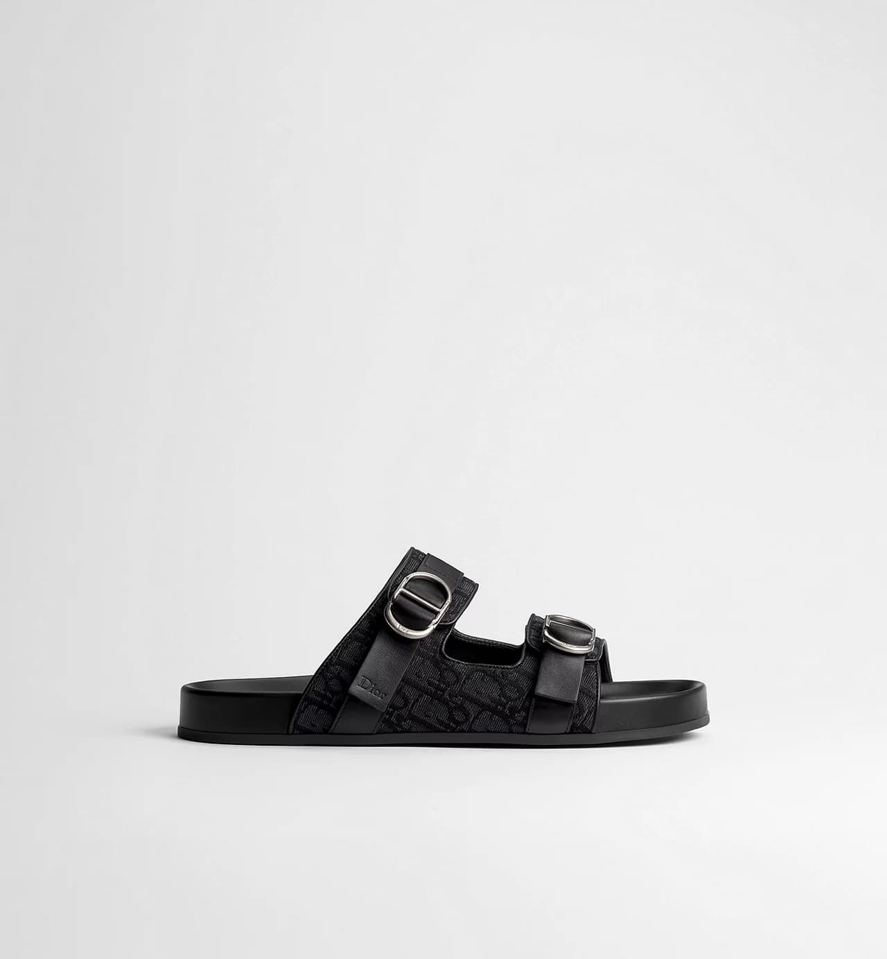 Dior Oblique Aqua Straps Sandal Black