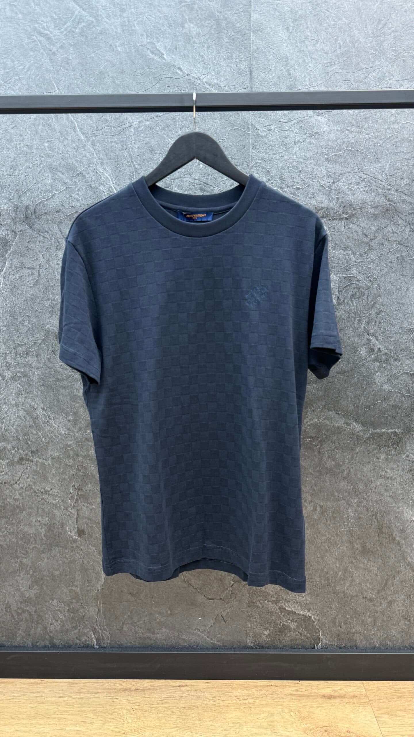 Louis Vuitton T-shirt Damier Cotton Navy Blue