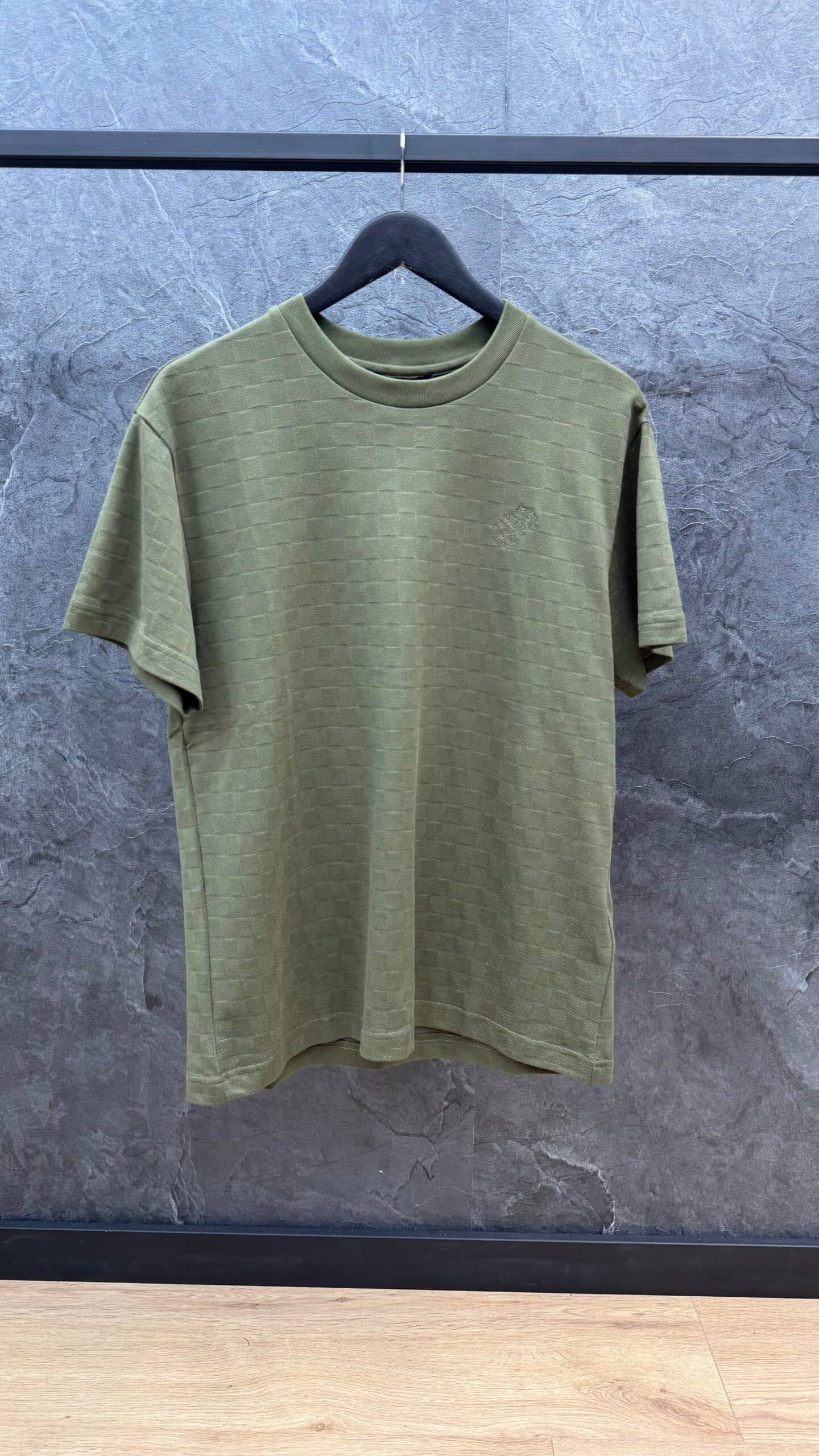 Louis Vuitton T-shirt Damier Cotton Khaki