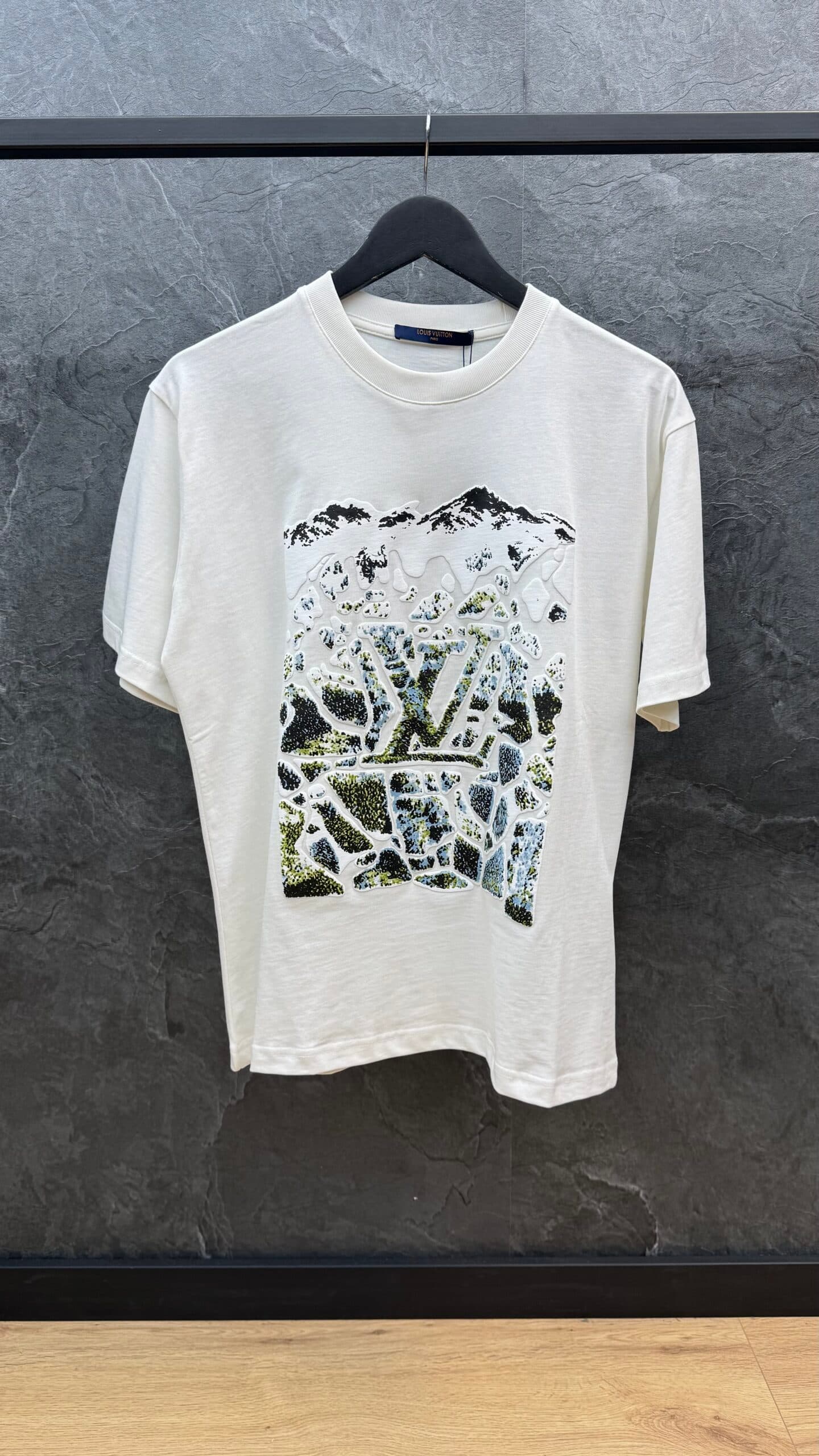 Louis Vuitton Mountain Logo T Shirt White