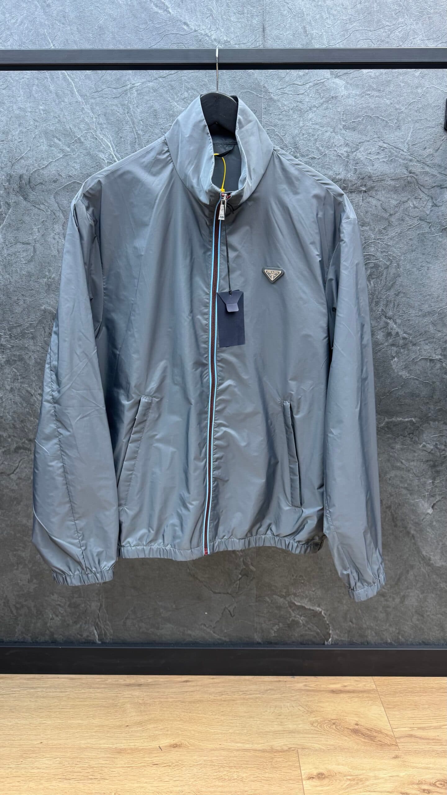 Prada Re-Nylon Short Jacket Grey