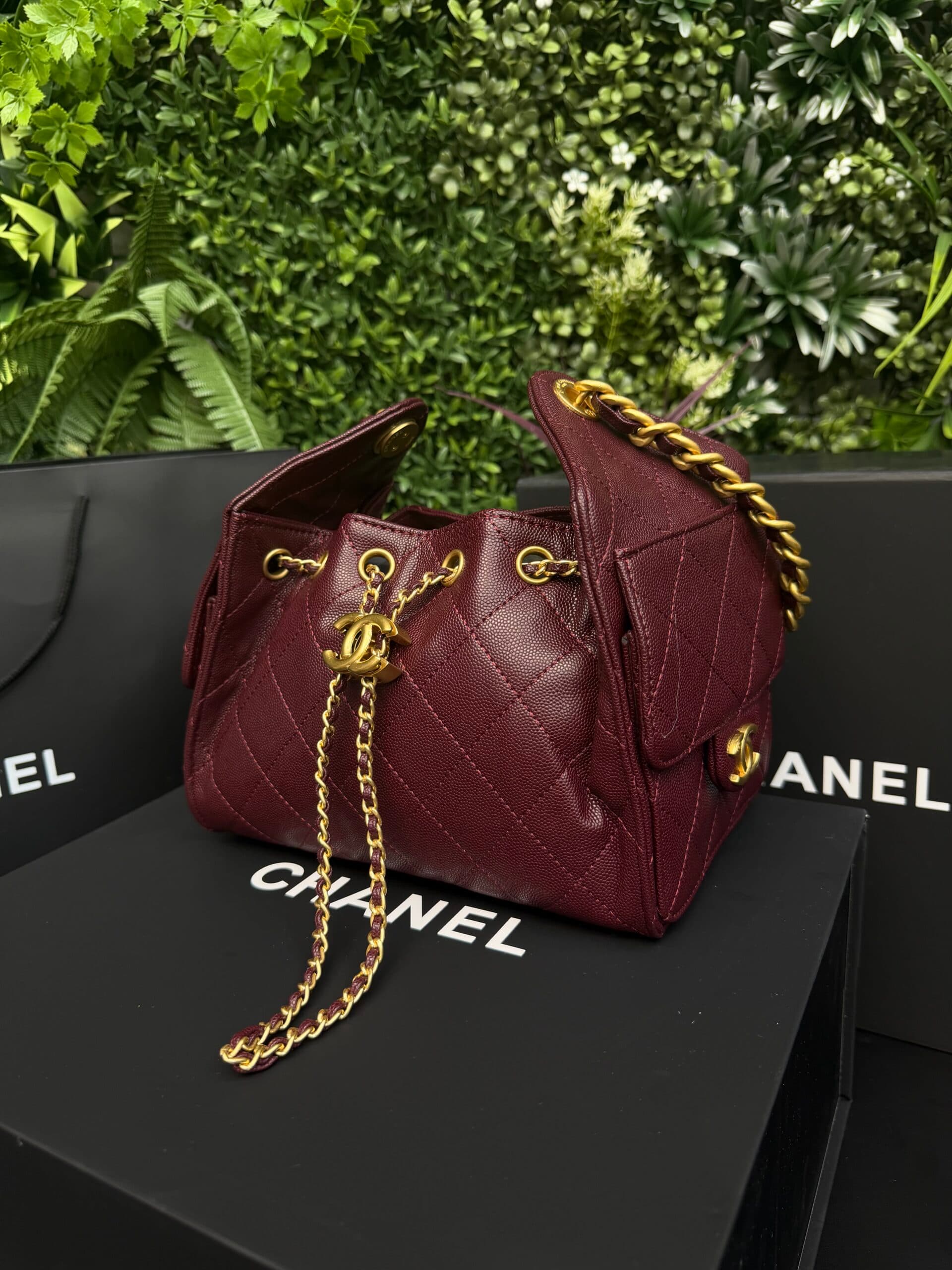 Chanel 25 bag Mini Bordeaux