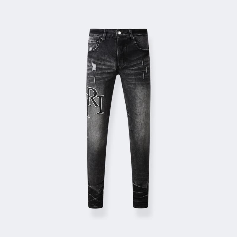 Amiri Jeans Letter Logo Black