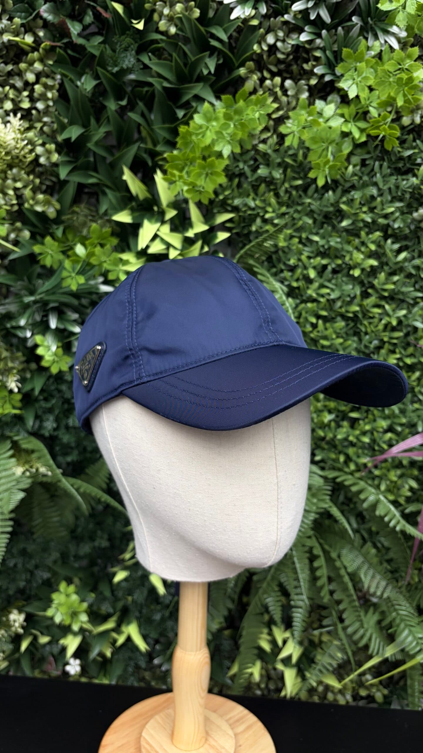 Prada Baseball Cap Navy Blue