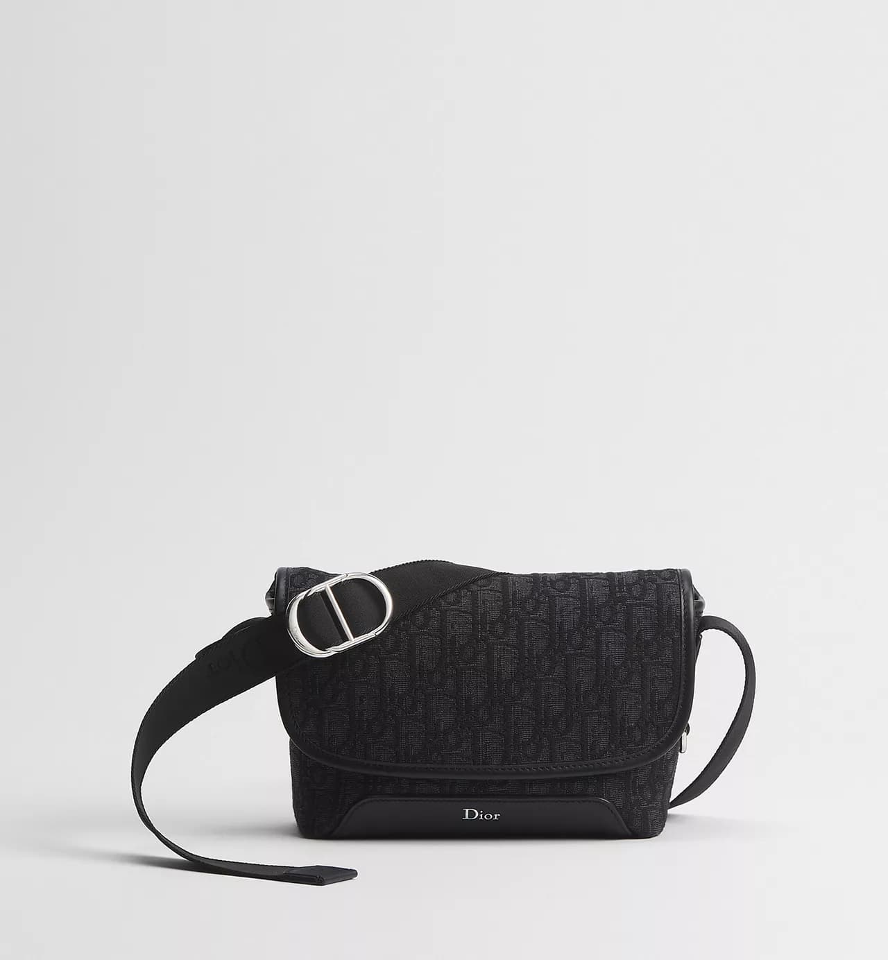 Dior Jett Messenger Bag with Flap Black