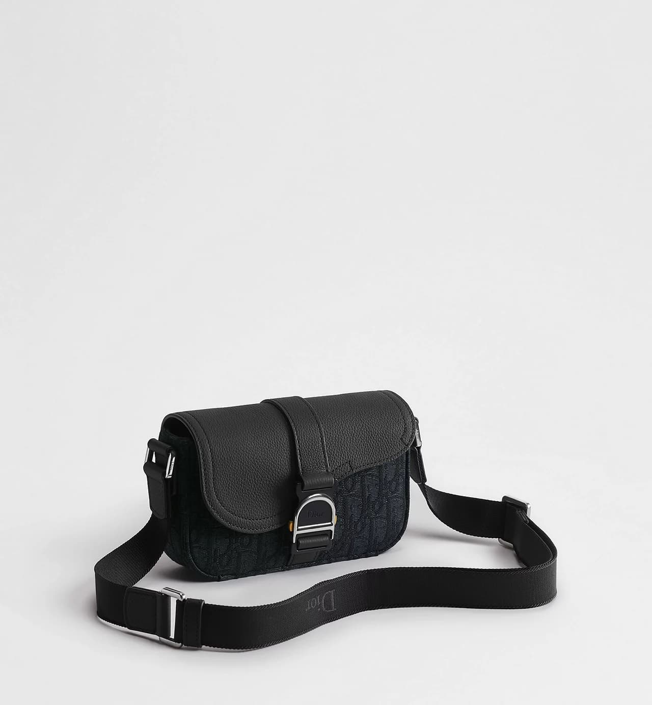 Dior Mini Saddle Heritage Messenger Bag Black