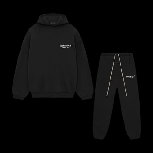 Essentials Fear Of God FW24 Tracksuit Black White
