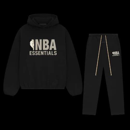 Essentials Fear Of God NBA TrackSuit Black Grey