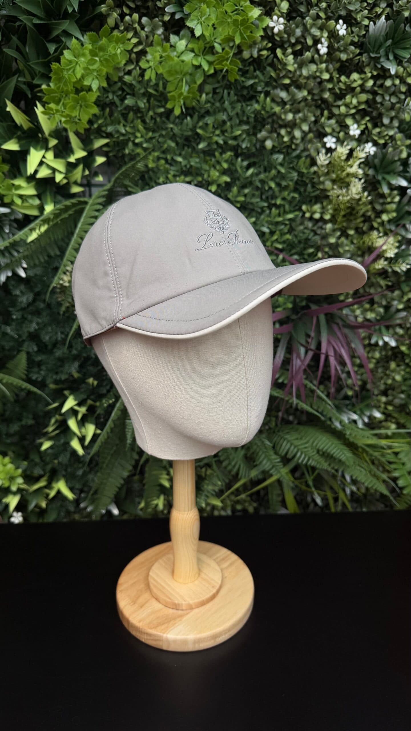 Loro Piana Logo Baseball Cap Grey
