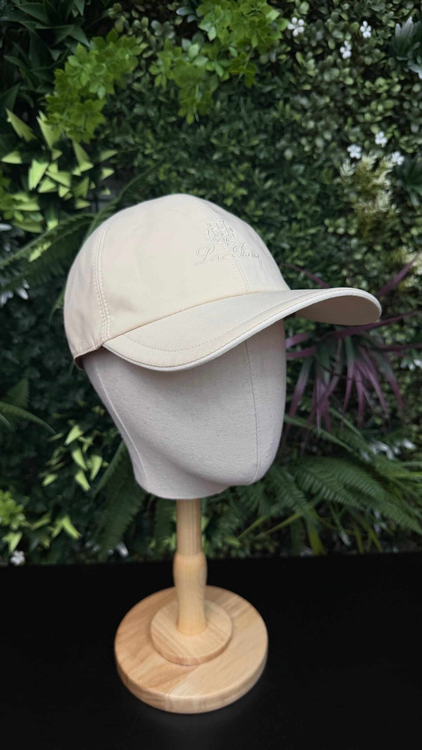 Loro Piana Logo Baseball Cap White