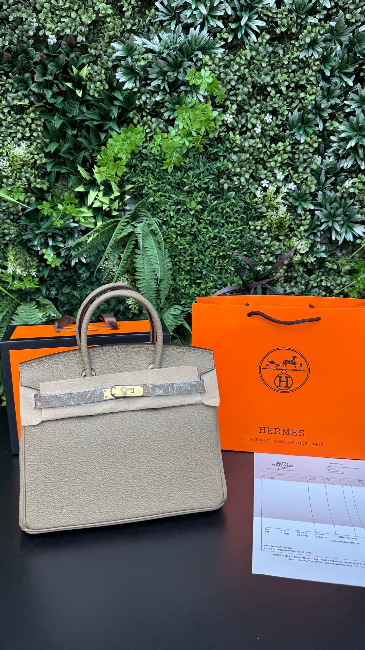 Hermes Kelly 25 Bag Gold/Etoupe