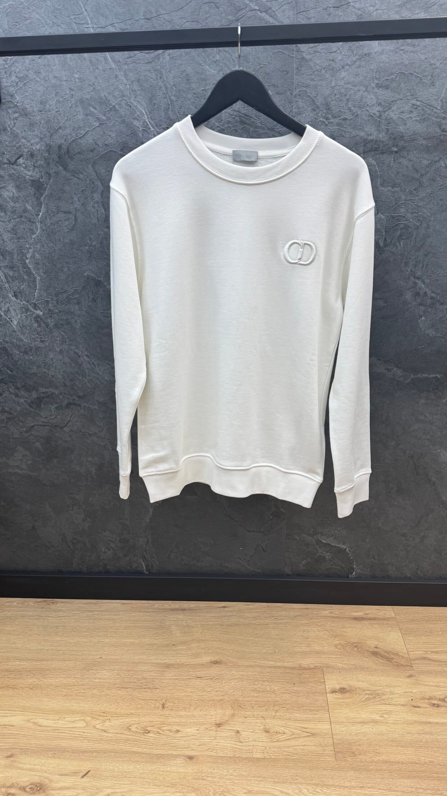 Dior CD Icon Logo Sweater White
