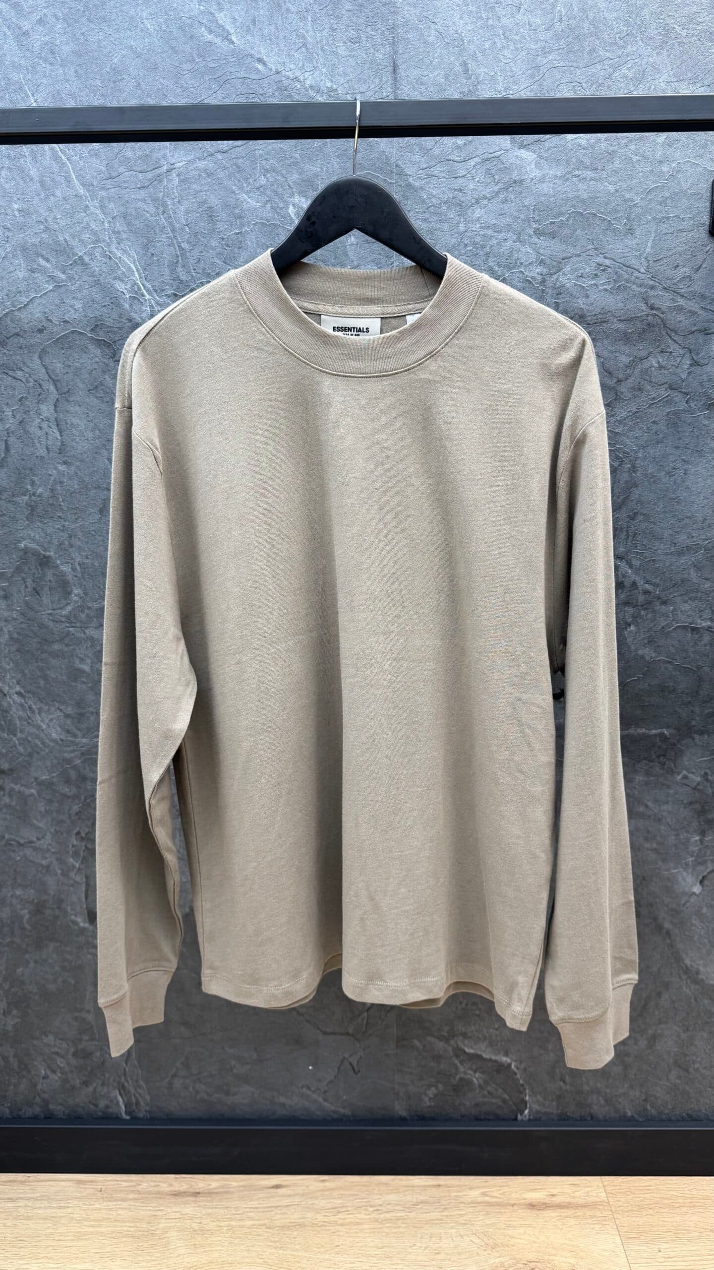Essentials Fear Of God Back Long Sleeve Taupe