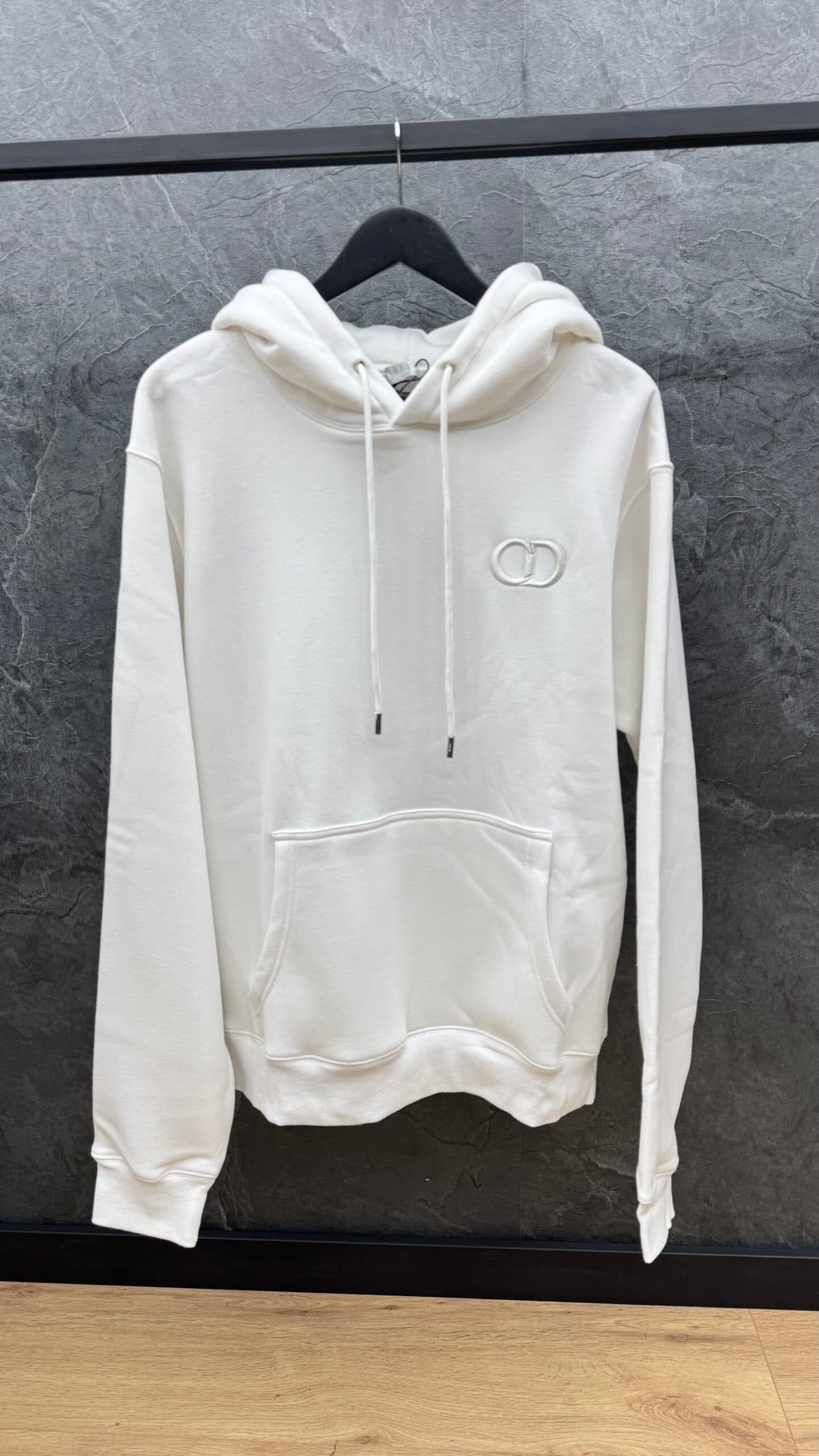 Dior Cd Icon Logo Hoodie White