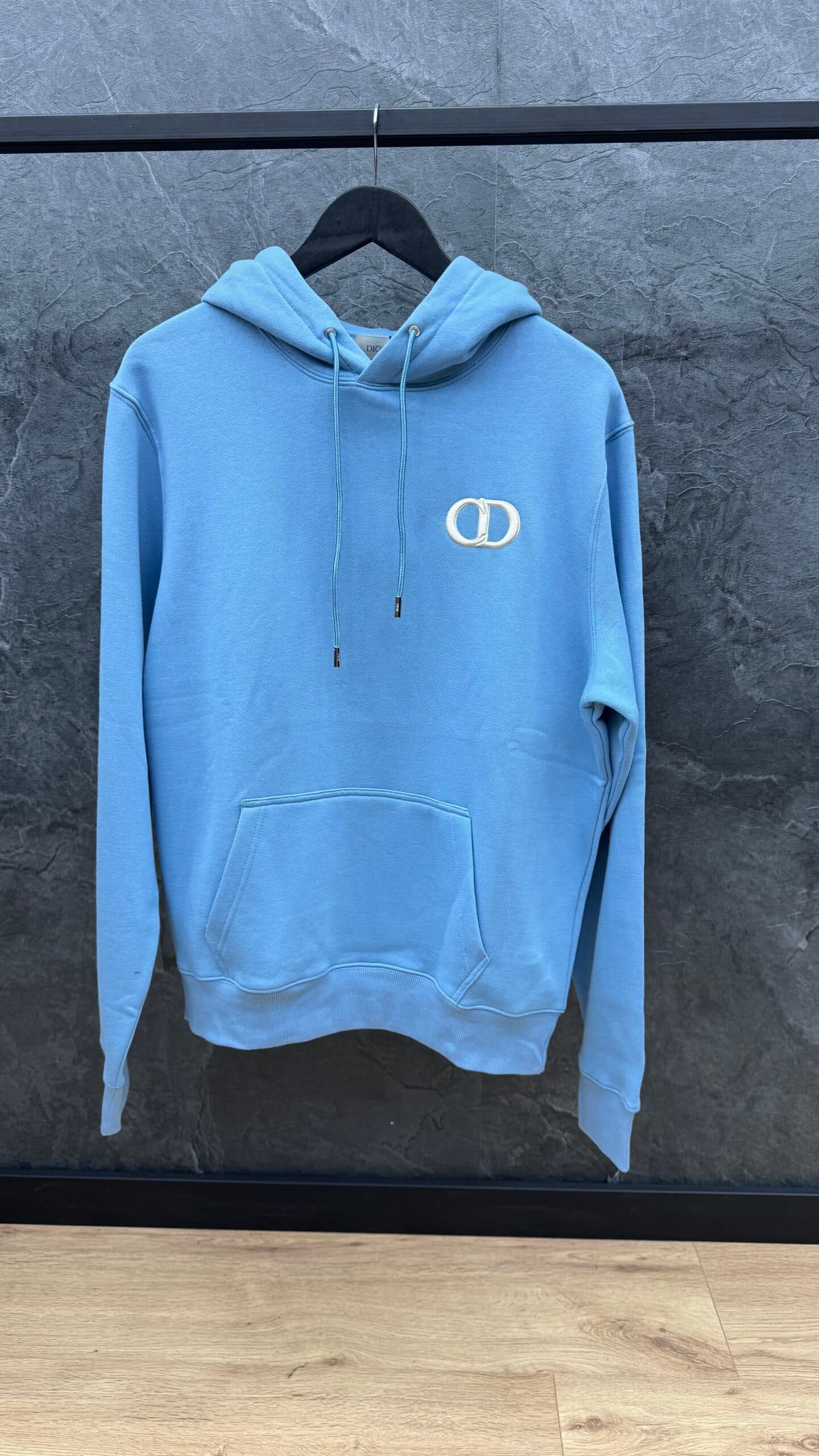 Dior Cd Icon Logo Hoodie Blue
