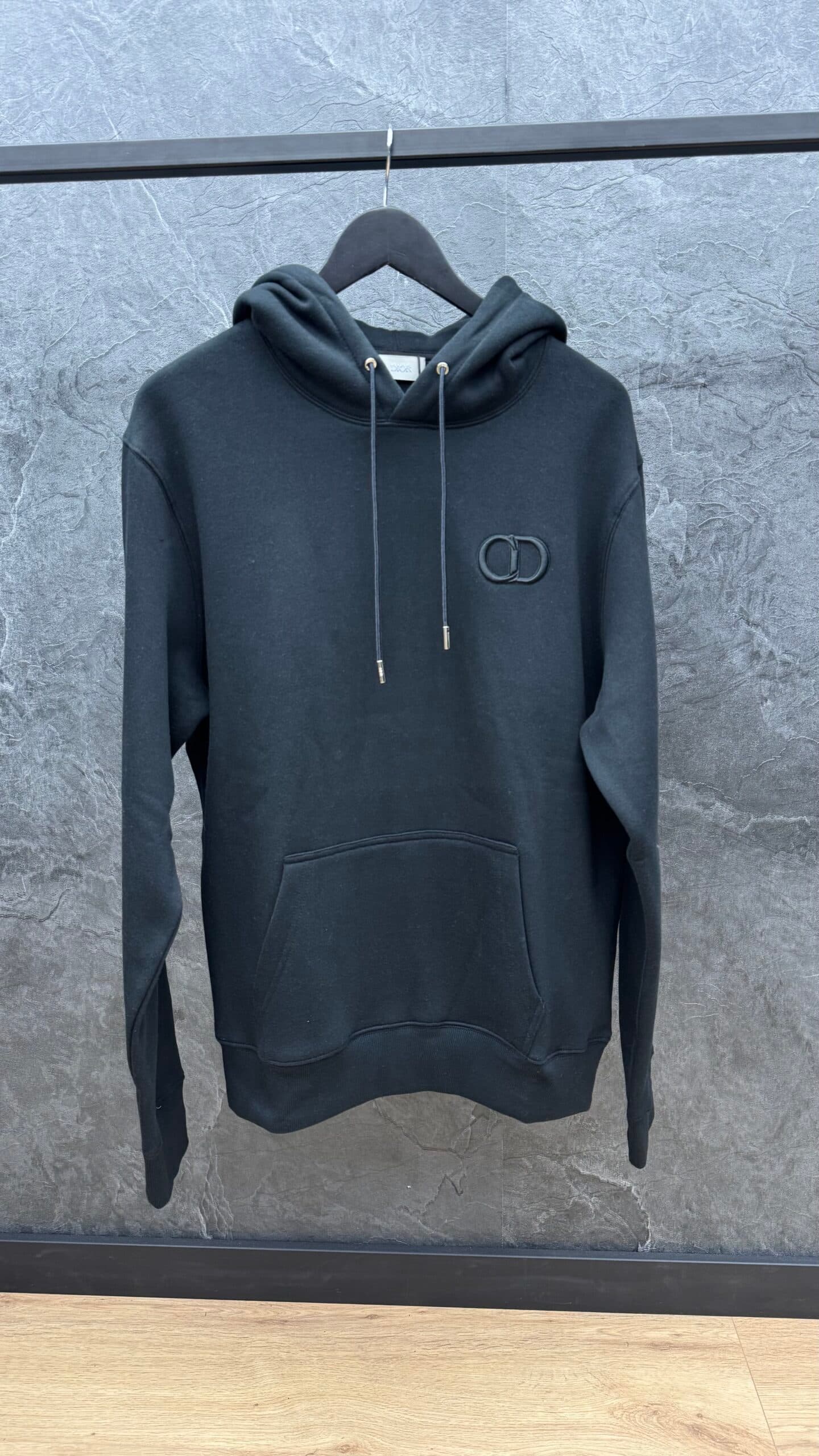 Dior Cd Icon Logo Hoodie Black