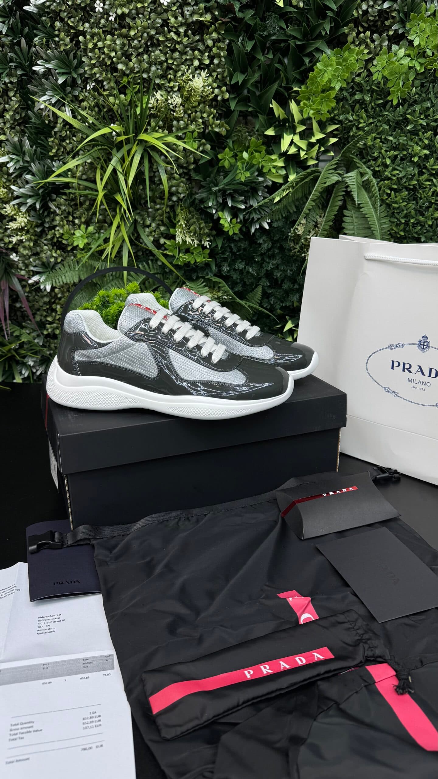Prada America’s Cup Antraciet Grey