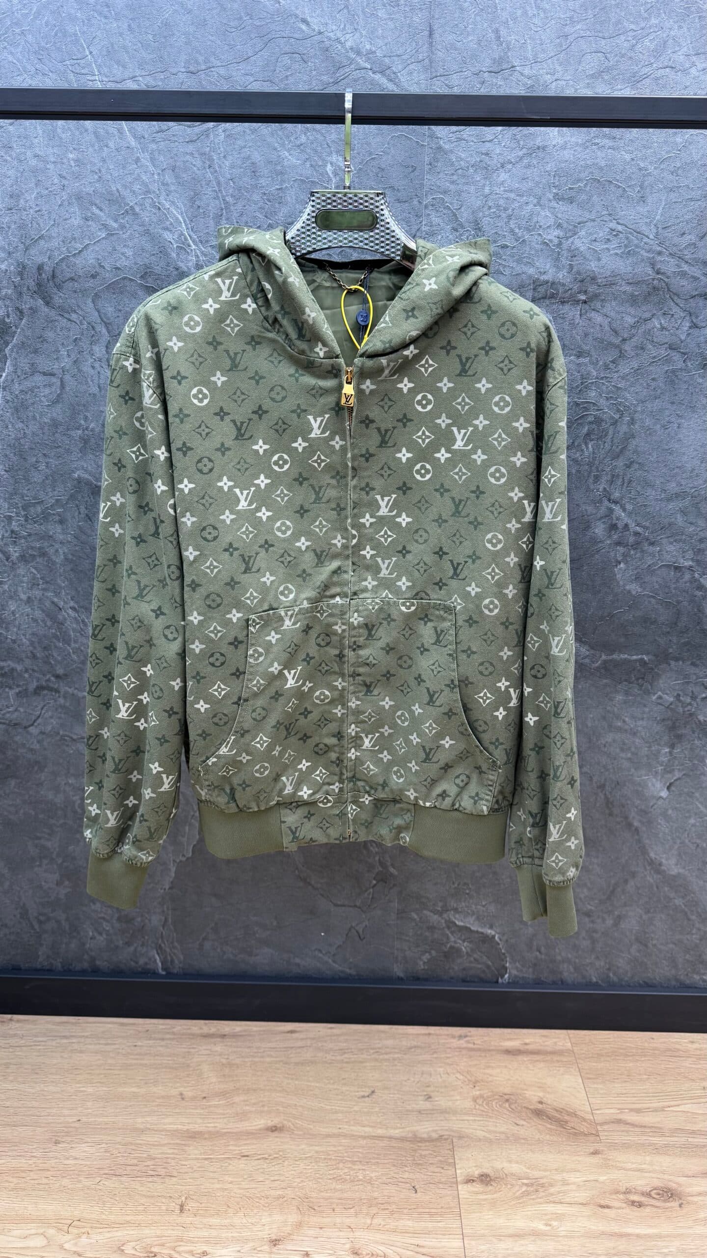 Louis Vuitton Monogram Jacquard Denim Jacket Khaki