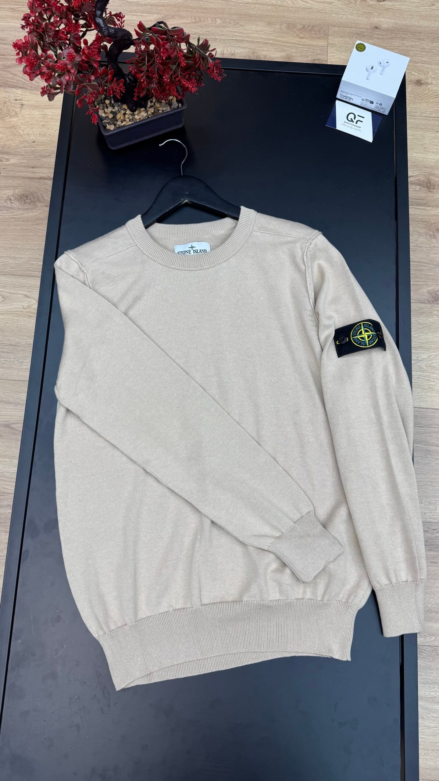Stone Island Knit Sweater Beige