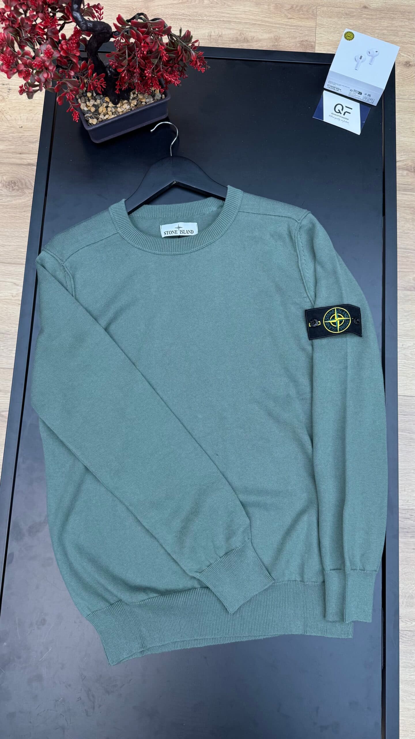 Stone Island Knit Sweater Green