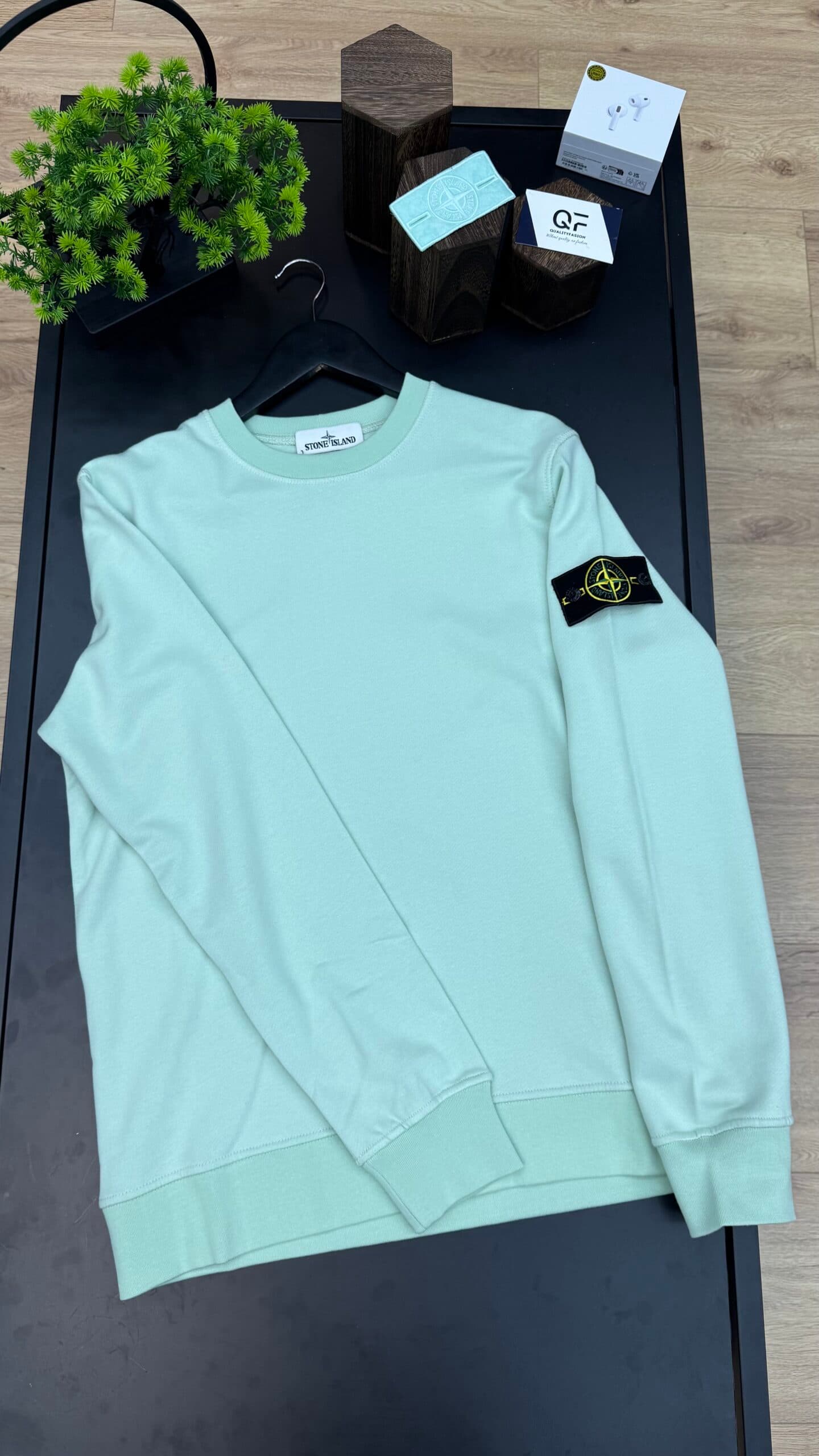 Stone Island Basic Logo Sweater Mint