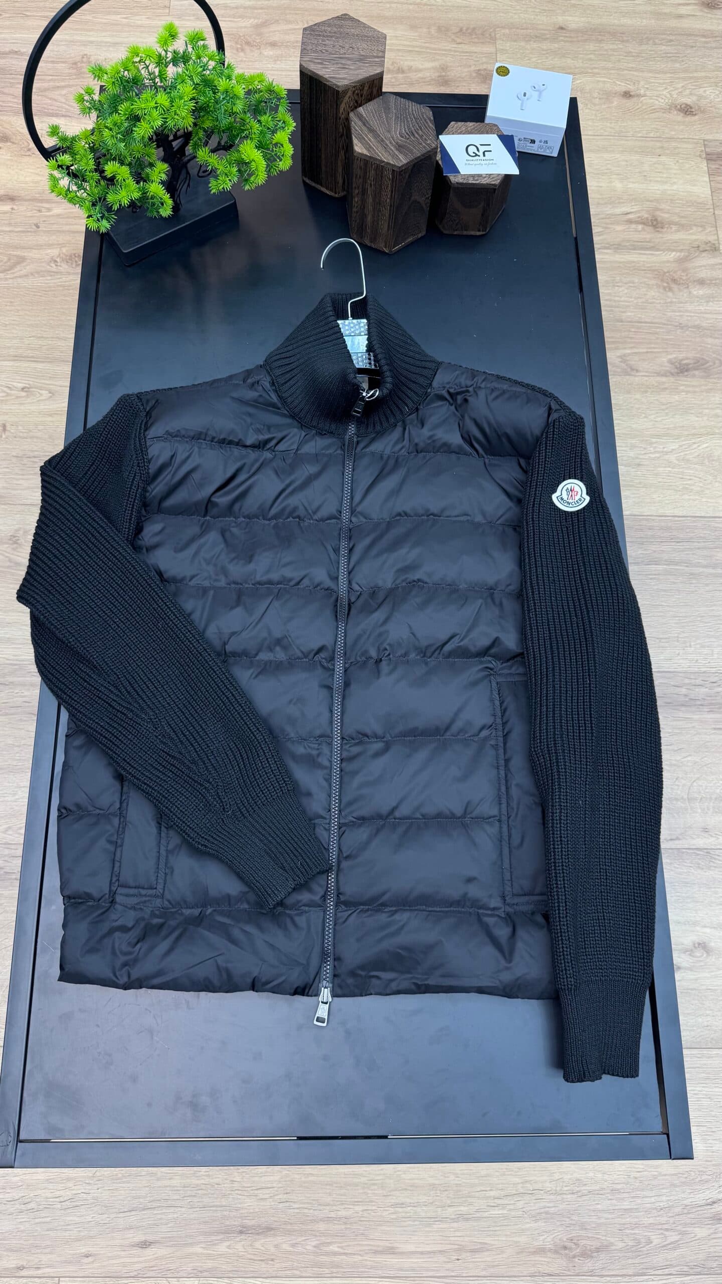 Moncler Cardigan Trico Jacket Black