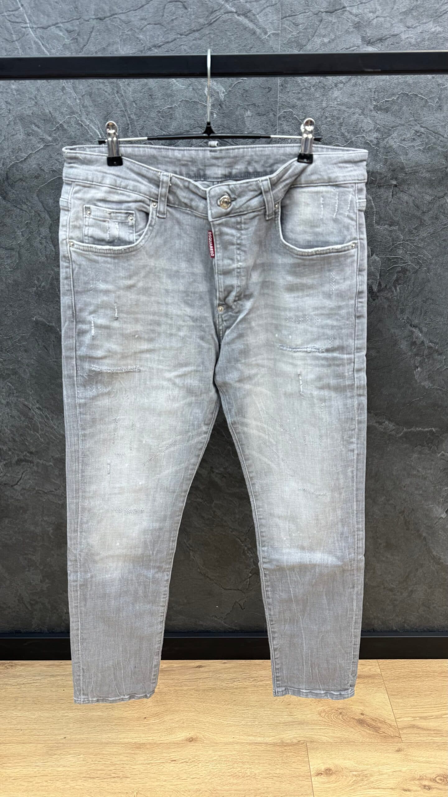 Dsquared2 Slim Fit Jeans Caten Twins Bron In Grey