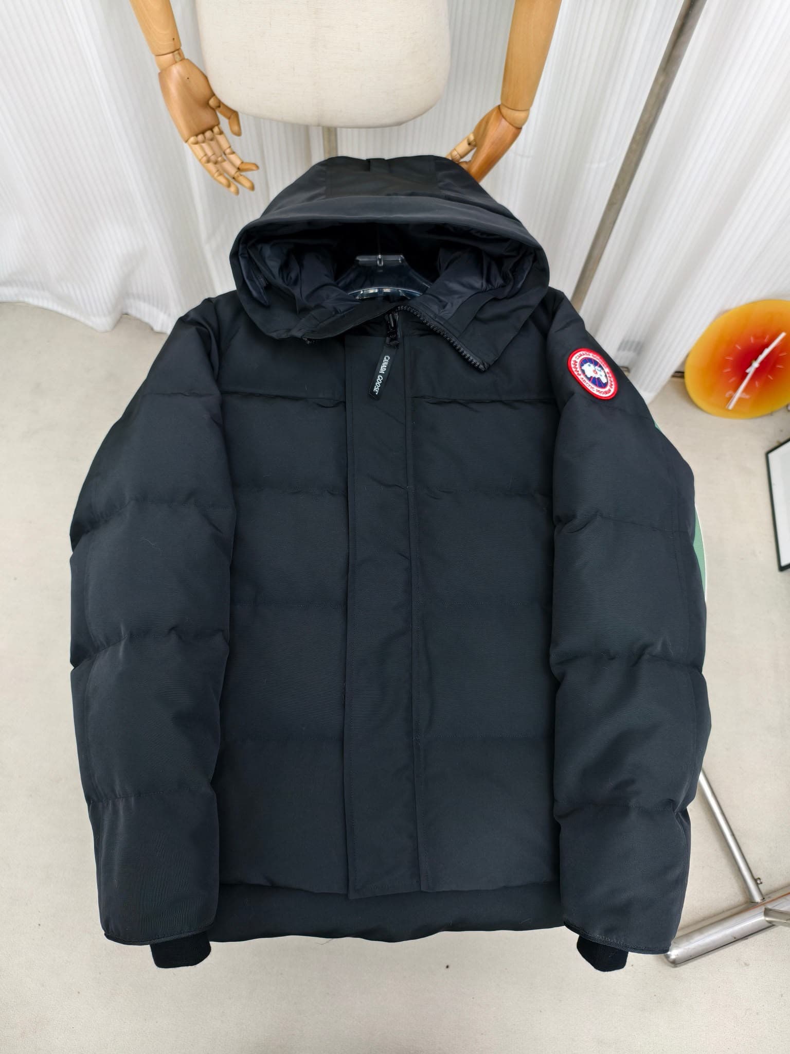Canada Goose MacMillan Parka Red Logo Black
