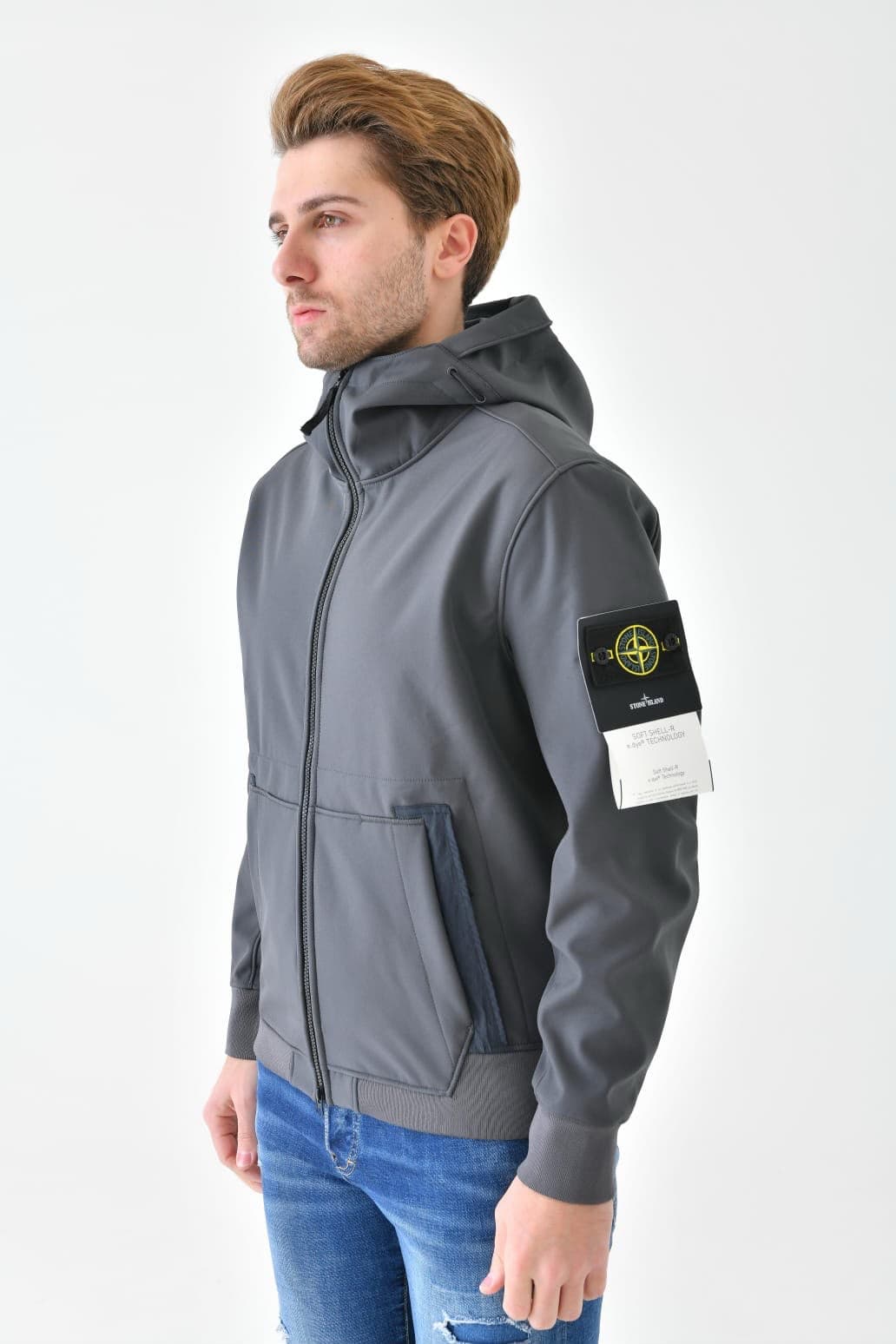Stone Island Soft Shell R Jacket Grey