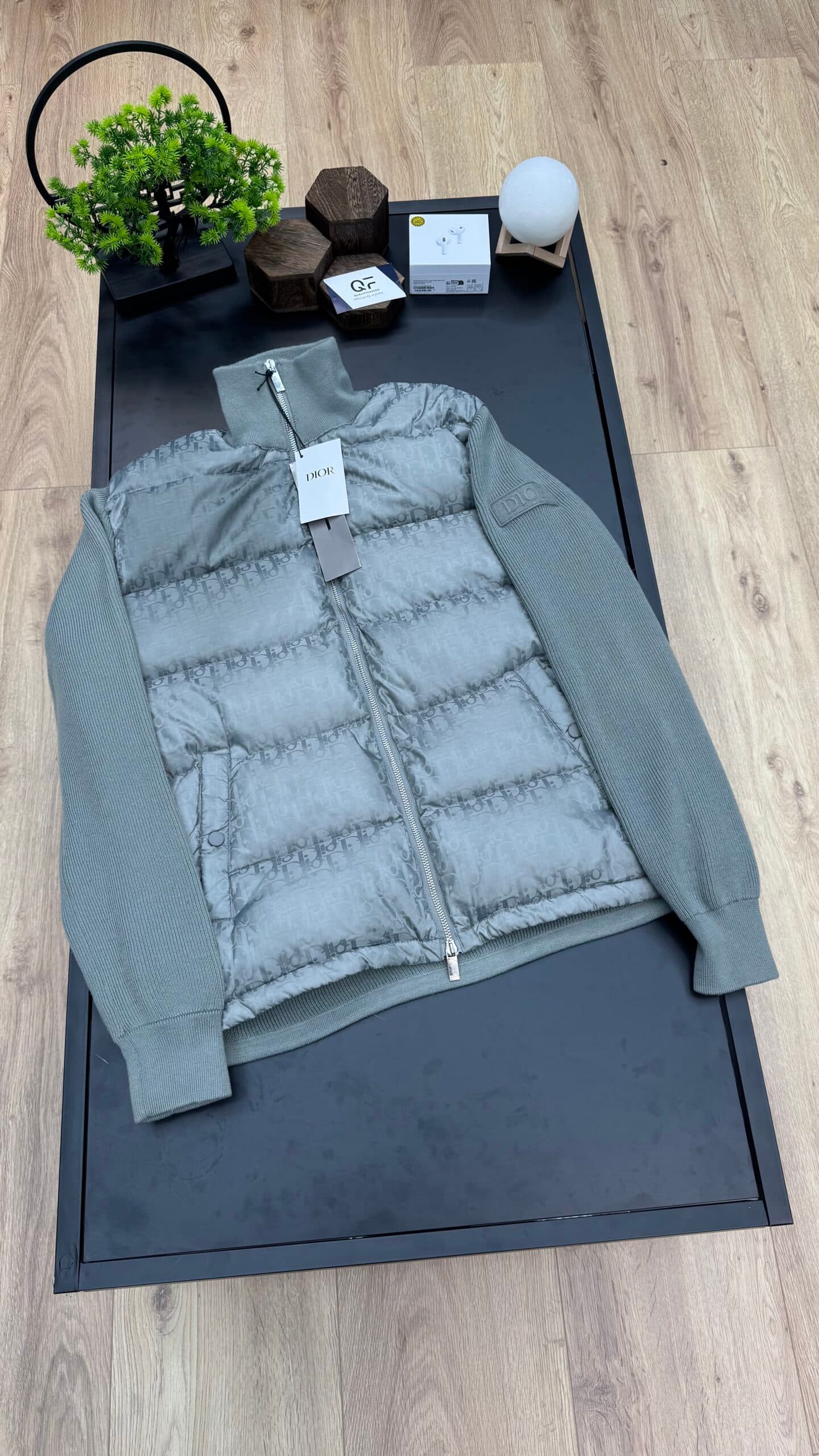 Dior Blouson Oblique Short Jacket Grey