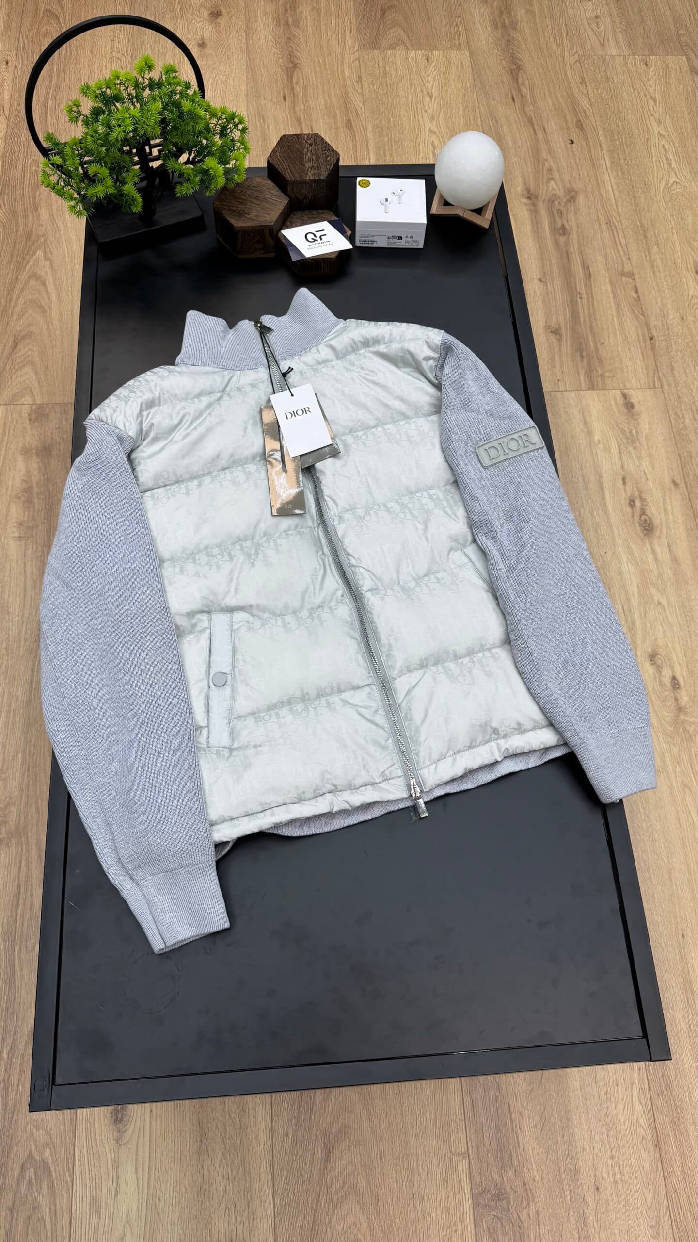 Dior Blouson Oblique Short Jacket White
