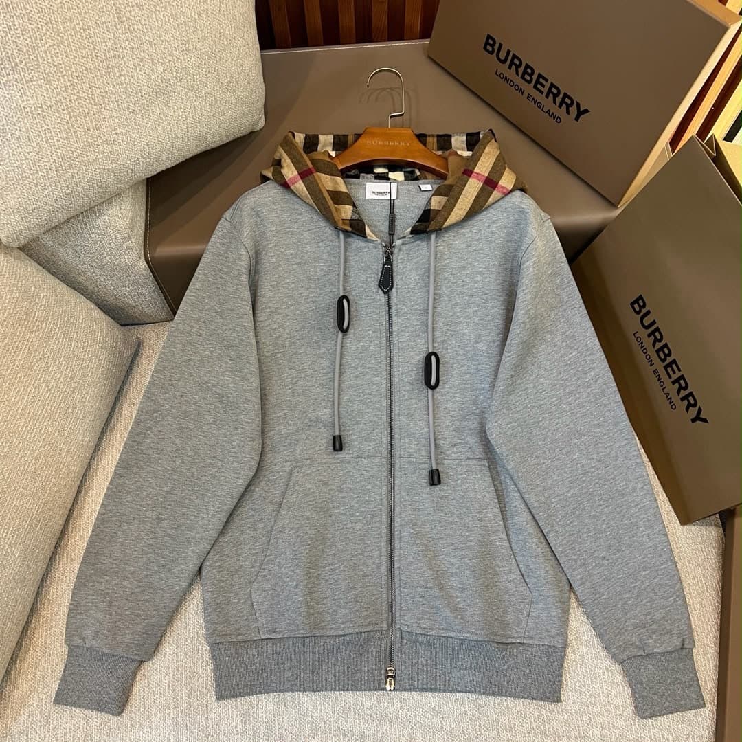 Burberry Samuel Hooded Zip Grey