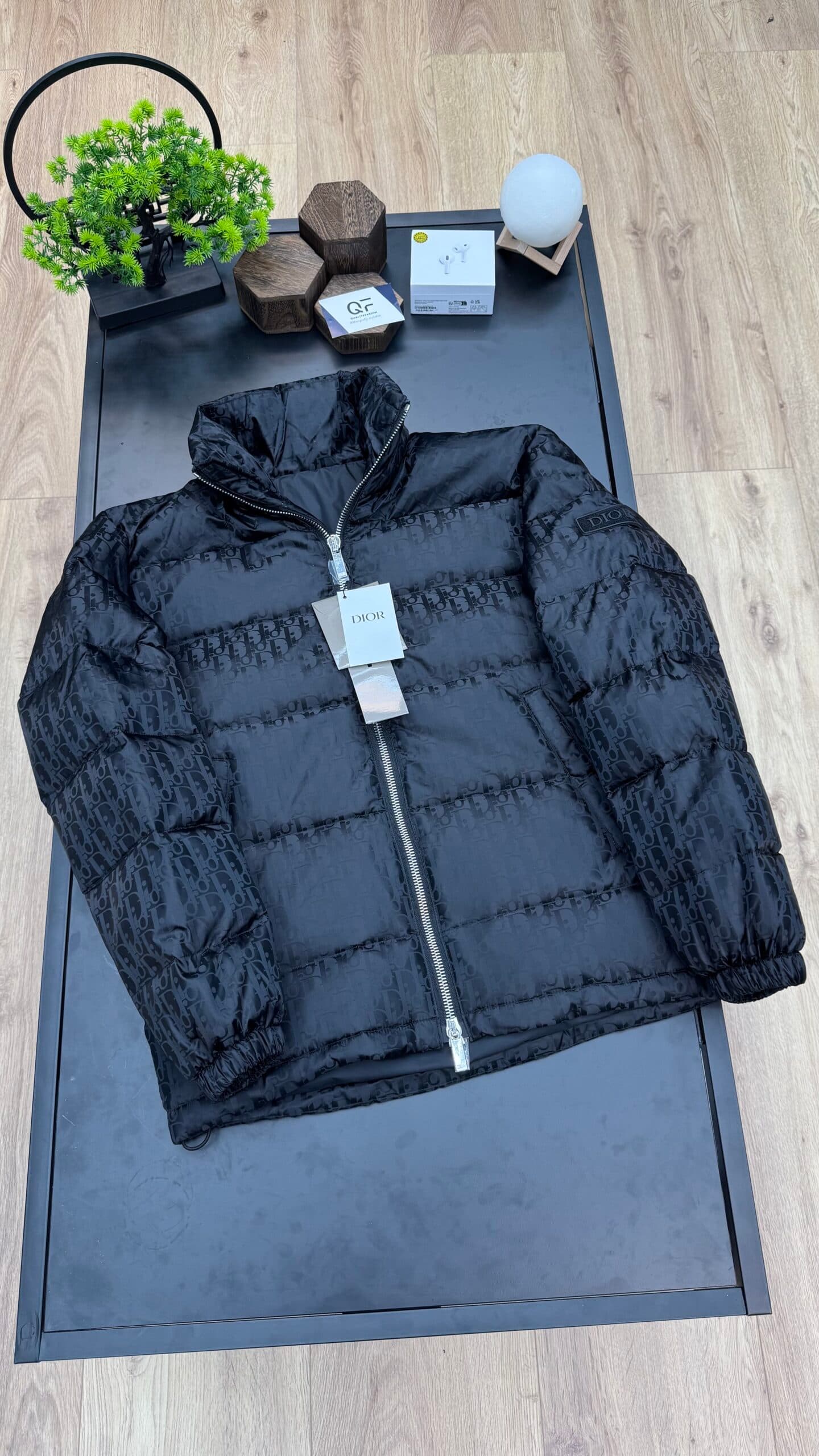 Dior Oblique Puffer Jacket Black